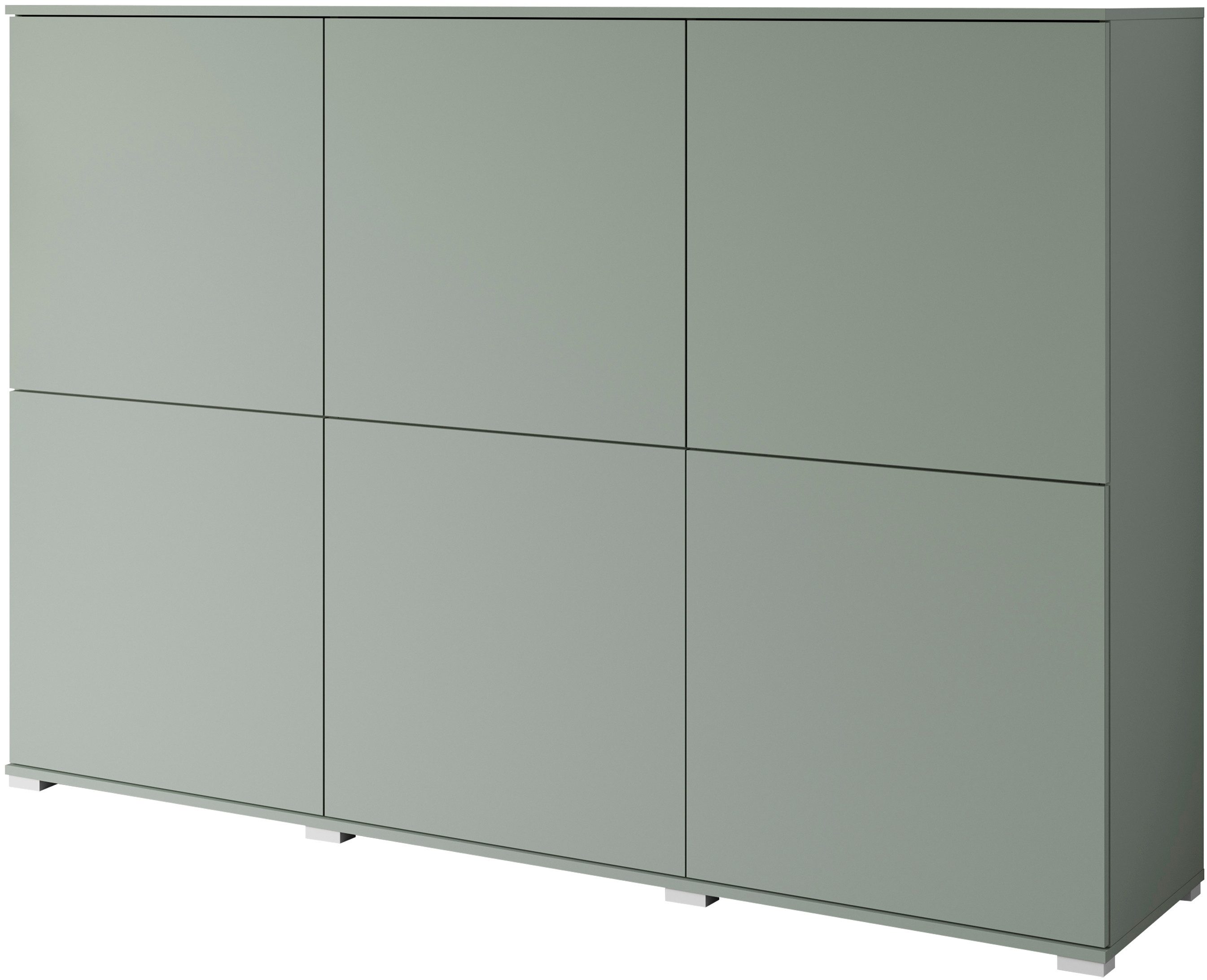 INOSIGN Highboard Kenia, moderne grifflose Hochkommode mit 6 Türen, Breite günstig online kaufen