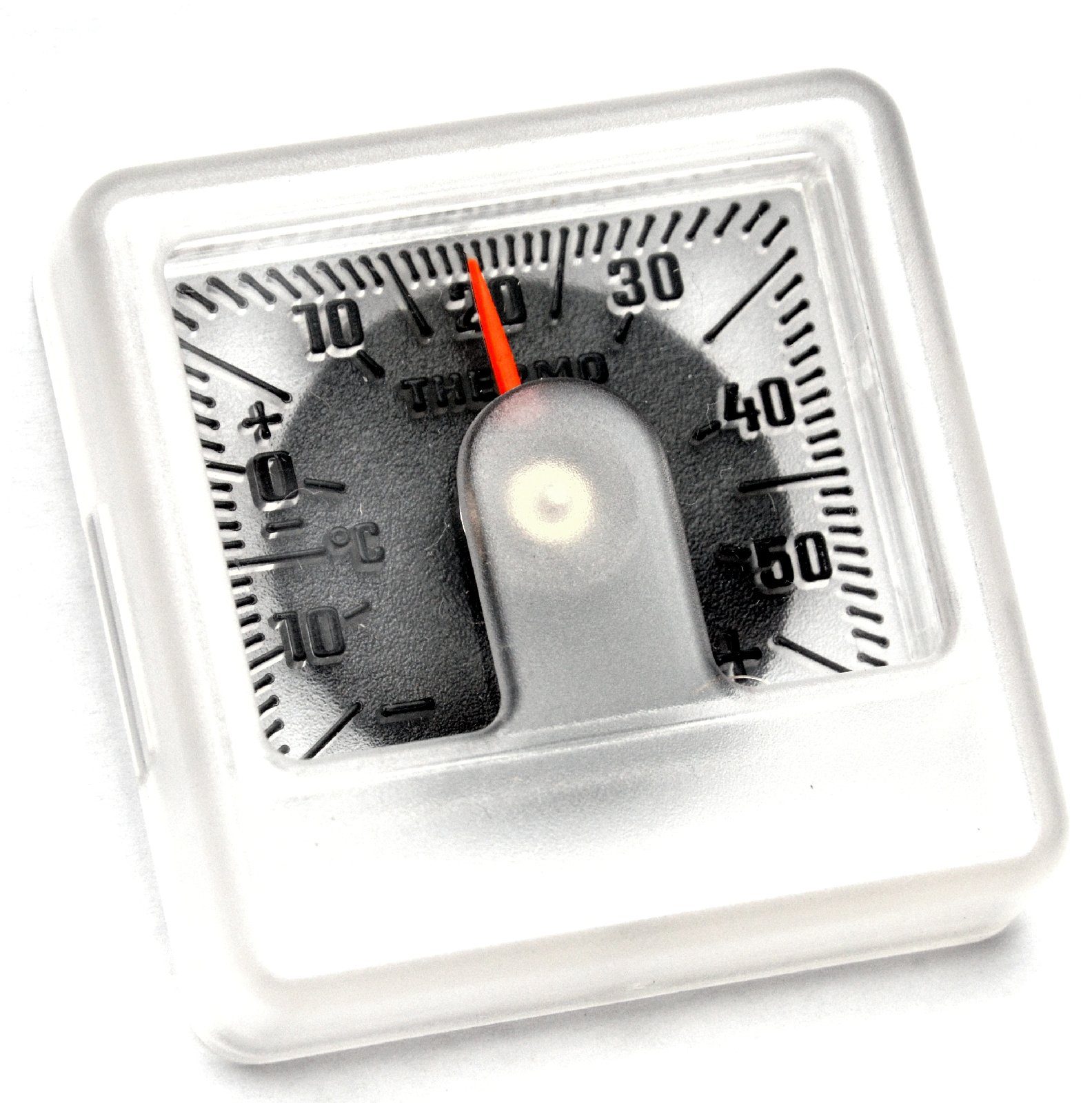 HR Autocomfort Raumthermometer Auto KFZ rundes Bimetall Thermometer 44 mm  selbstklebend justierbar