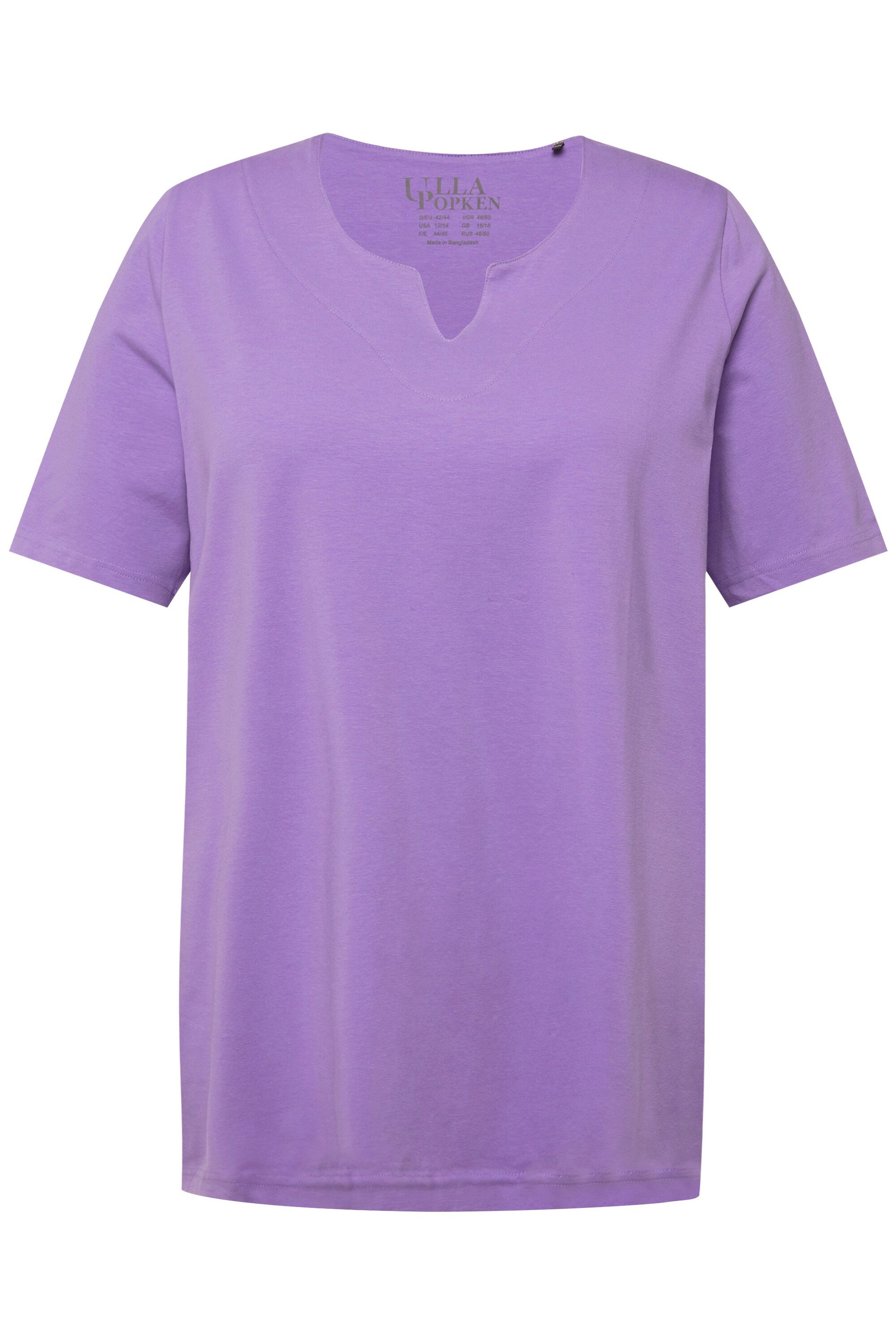 Ulla Popken T-Shirt T-Shirt A-Linie Tunika-Ausschnitt günstig online kaufen