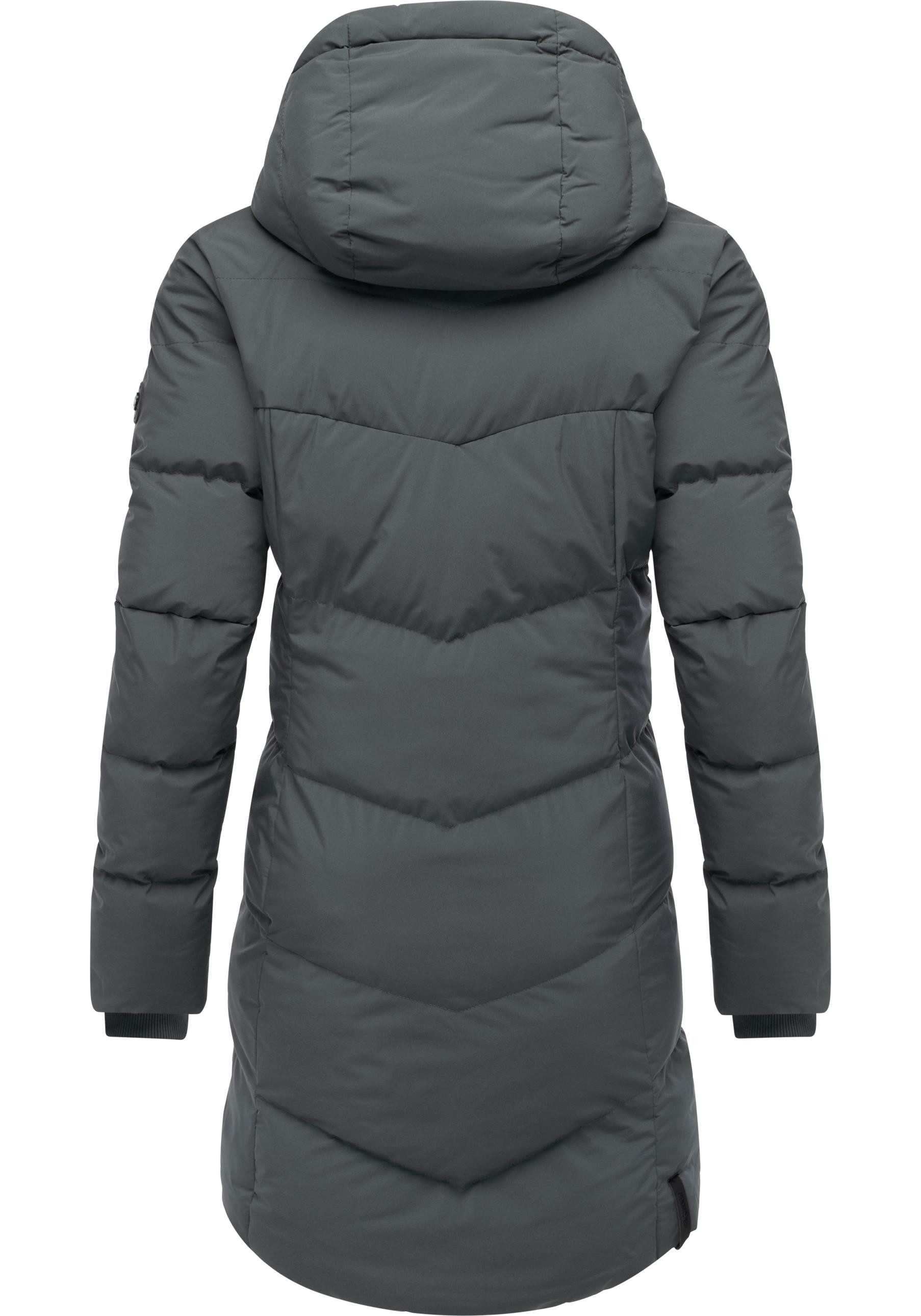 Ragwear Wintermantel Pavla Soft YOUMODO Wasserdichter Steppmantel mit Fleecekragen