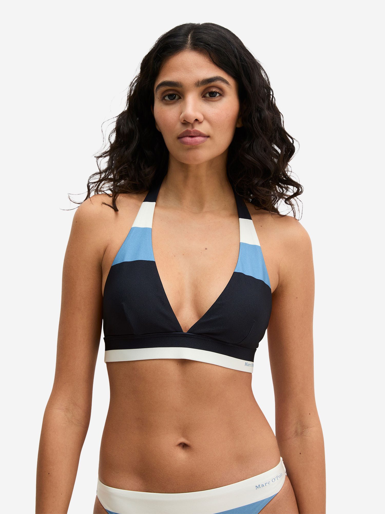 Marc O'Polo Triangel-Bikini-Top Summer Stripes, Triangle Top, Dreiecks‑Bikini‑Top, Triangel Bikini