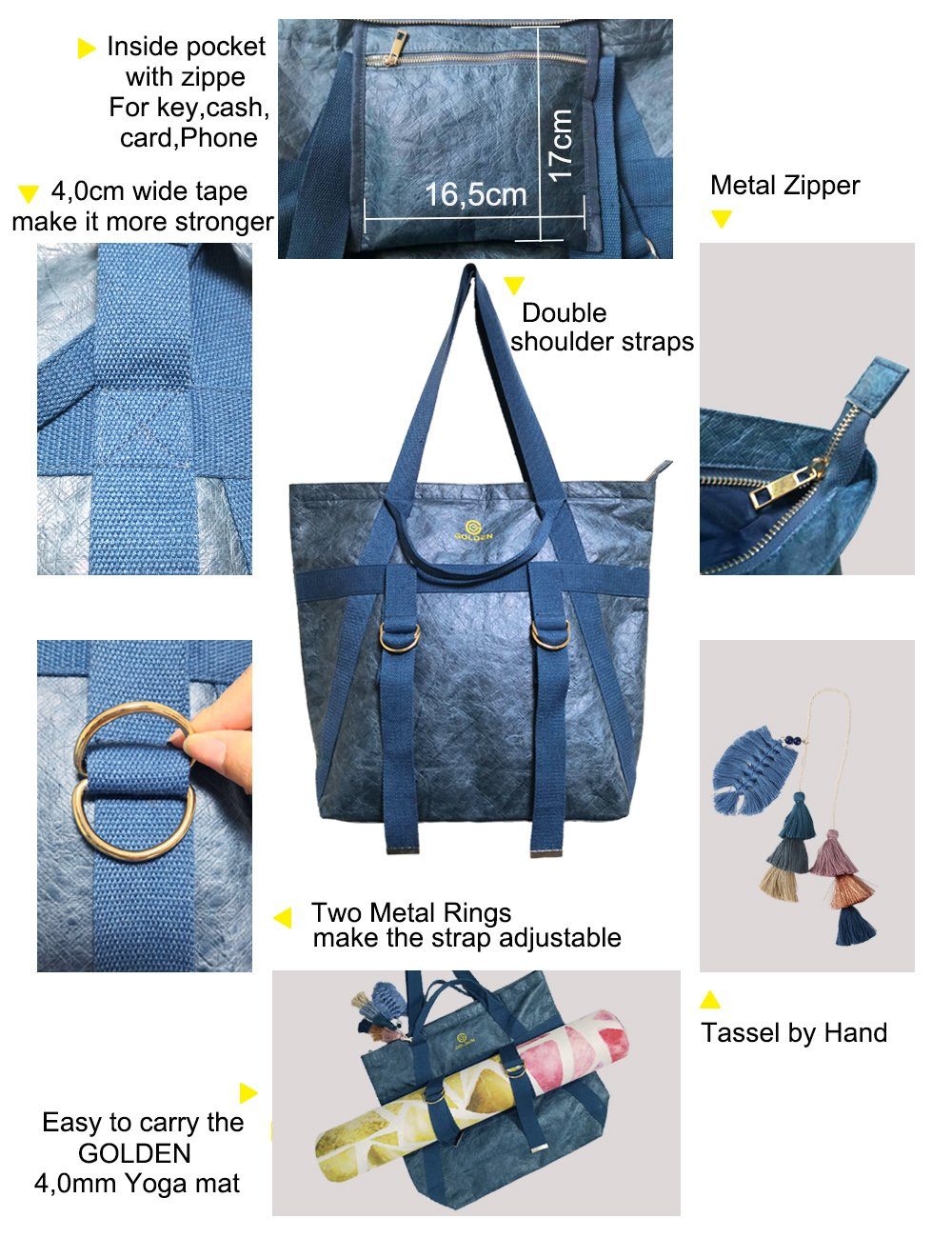 GOLDEN Strandtasche GOLDEN TOTEPACK 2 in günstig online kaufen