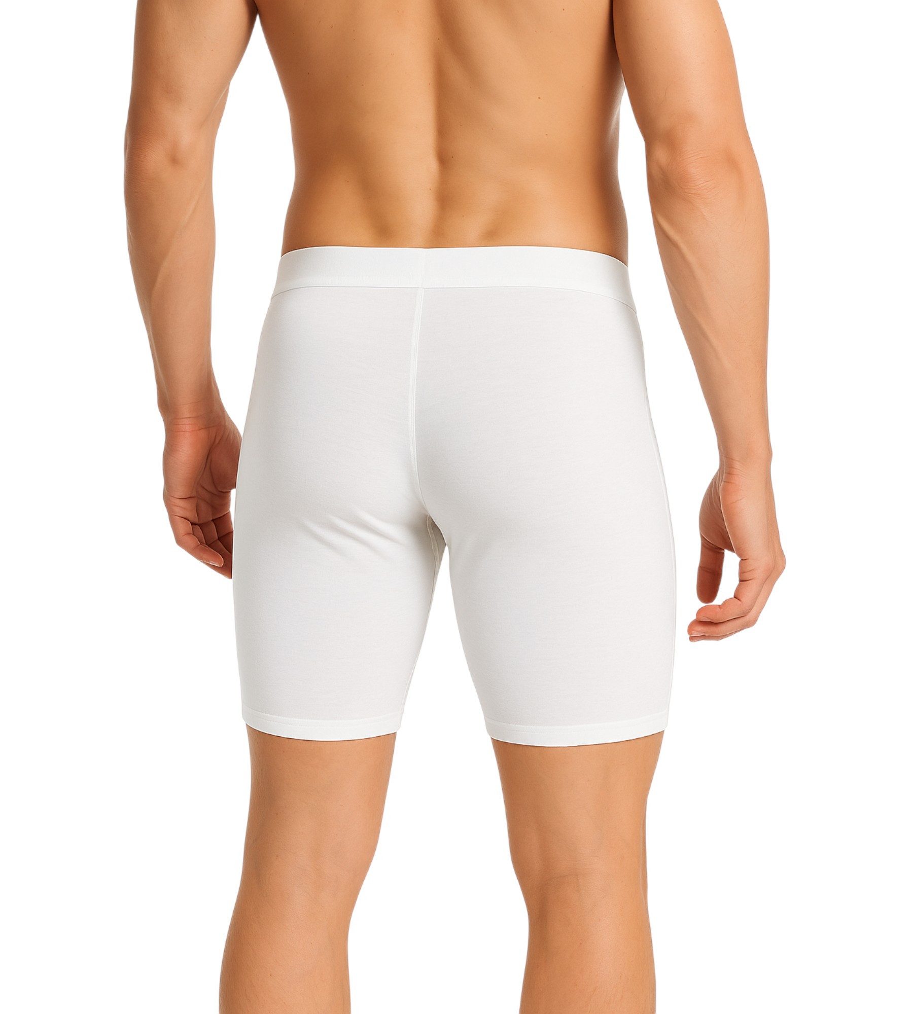 Tutku Elit Langer Boxer 3er-5er Pack Herren Boxershorts langes Bein – Schwarz, Weiß, Navy Blau (3-St) Langes Bein-Design - Elastische Taille