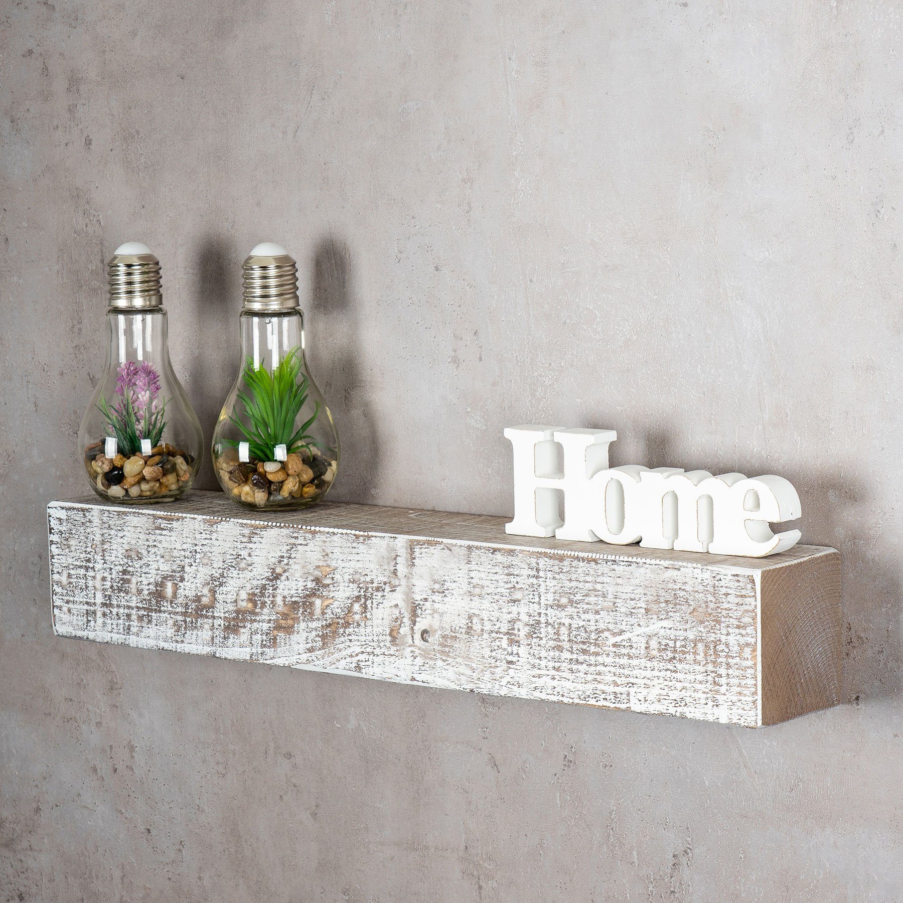 Levandeo® Wandregal, levandeo Wandregal Holz Massiv günstig online kaufen