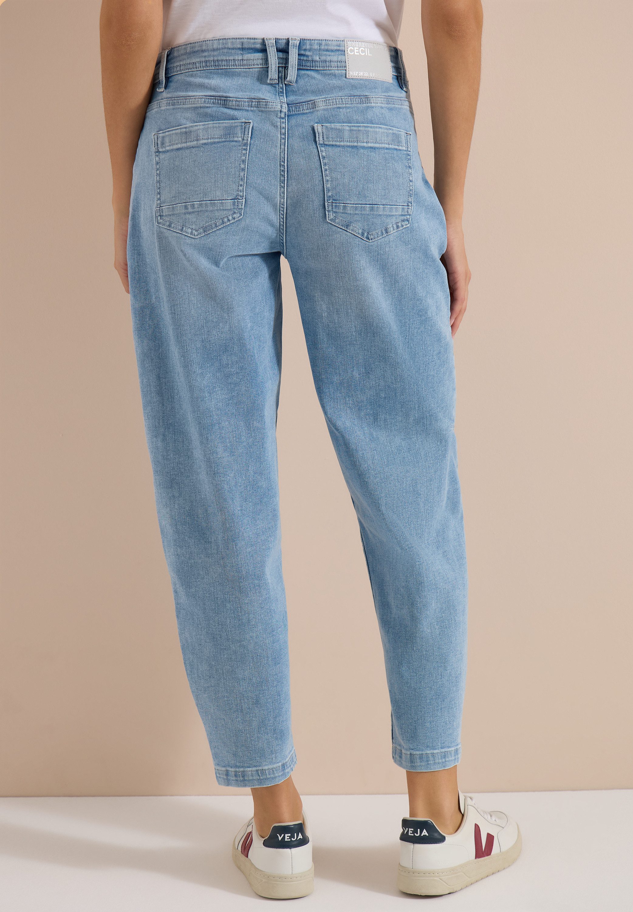 CECIL Loose-fit-Jeans Style Scarlett lockerer Sitz, elastischer Baumwollmix