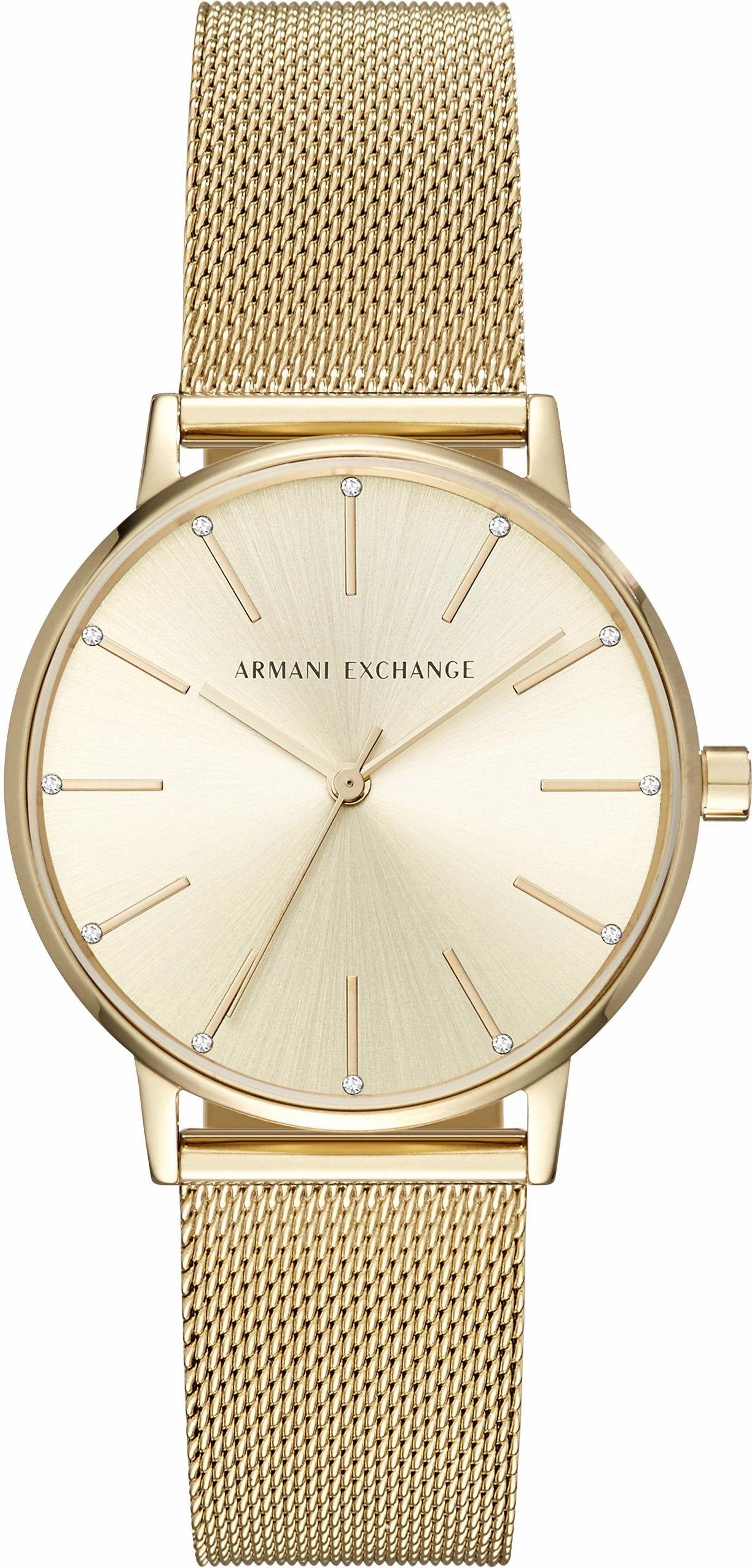 ARMANI EXCHANGE Quarzuhr AX5536, Armbanduhr, Damenuhr, analog, Edelstahlarm günstig online kaufen