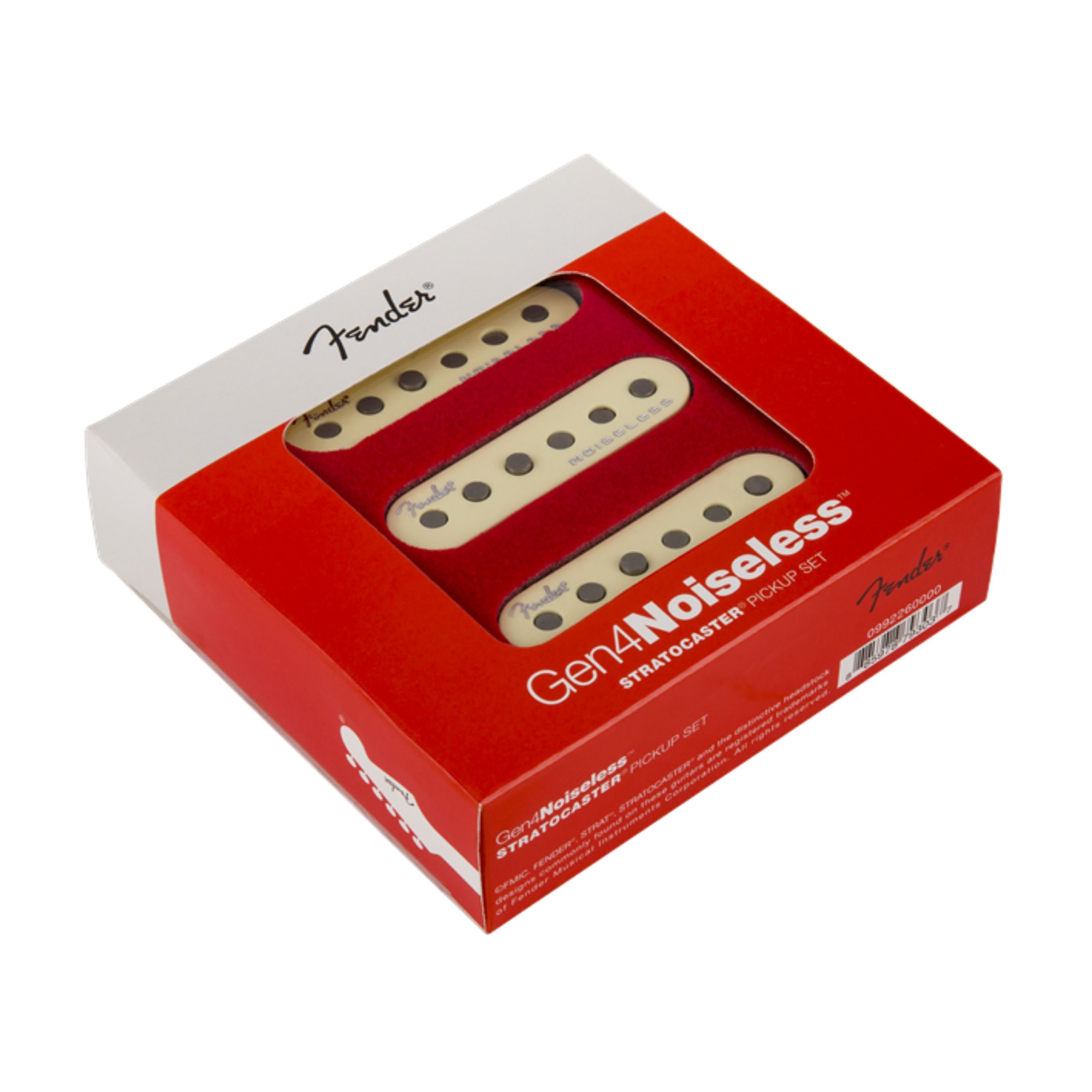 Fender Tonabnehmer, (E-Gitarre Tonabnehmer, Single-Coil), Gen 4 Noiseless Stratocaster Pickups - Single Coil Tonabnehmer für