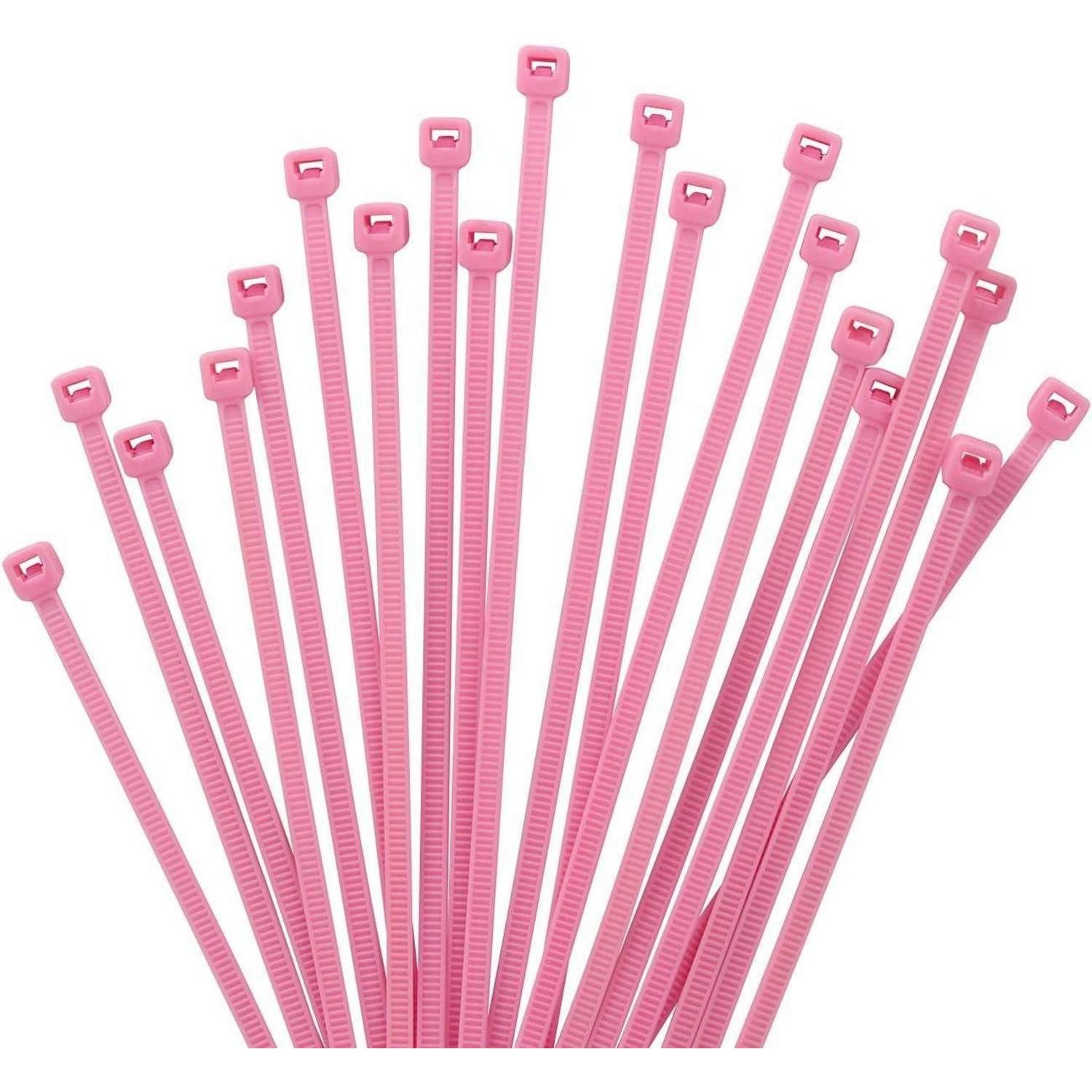 LuxusKollektion Kabelbinder Kabelbinder 1000 Stück 100mm 2,5mm Rosa 8,1kg UV 100 mm x 2.5 mm Rosa (1000-St)
