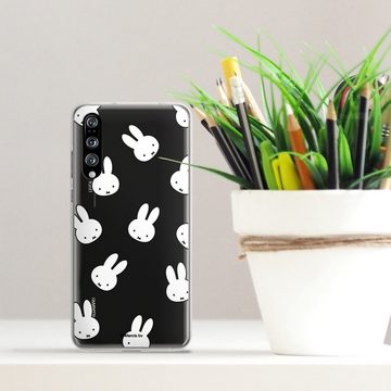 DeinDesign Handyhülle Miffy Muster transparent Miffy Pattern Transparent, Huawei P20 Pro Silikon Hülle Bumper Case Handy Schutzhülle