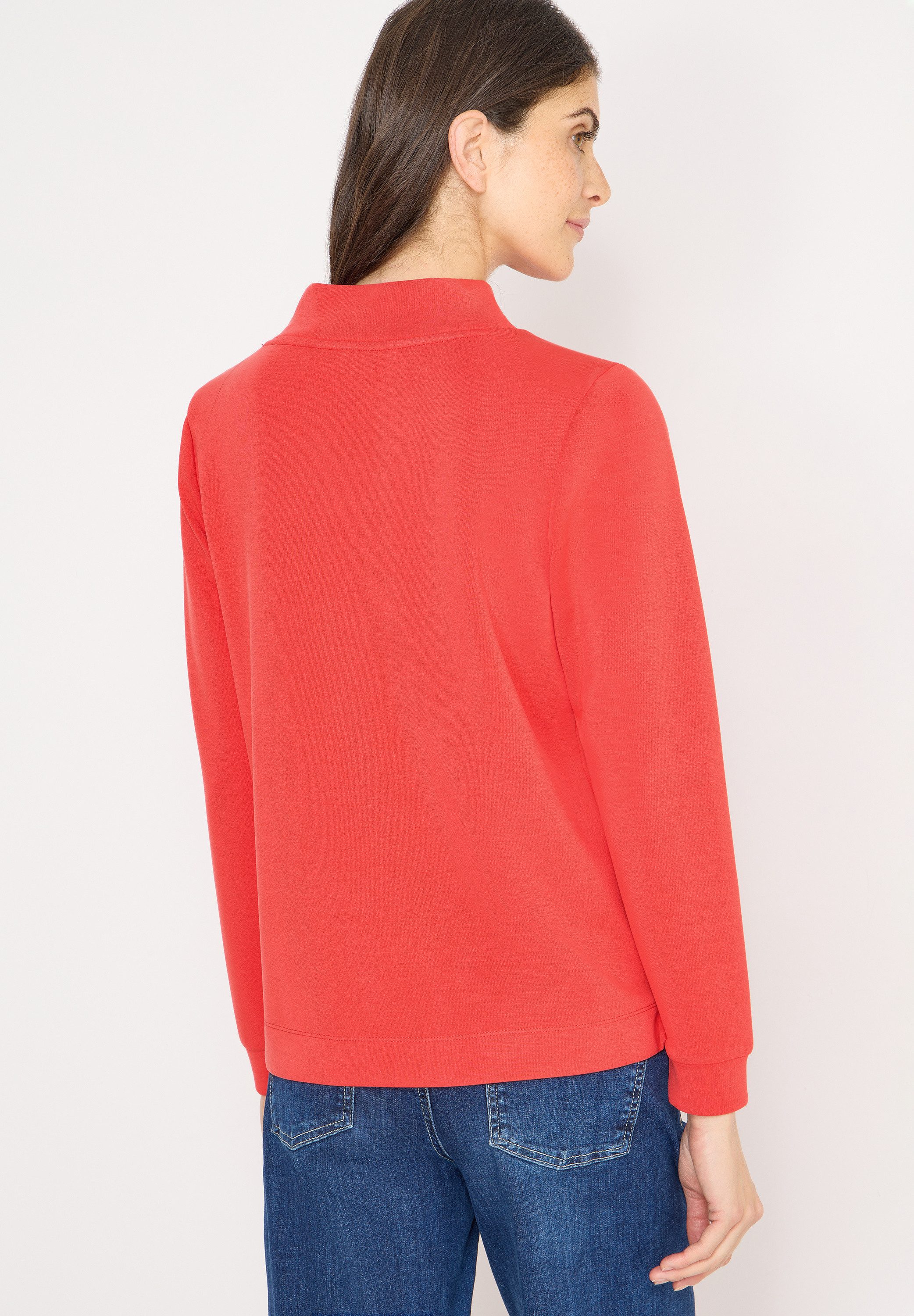 CECIL Stehkragenpullover mit großem Kragen