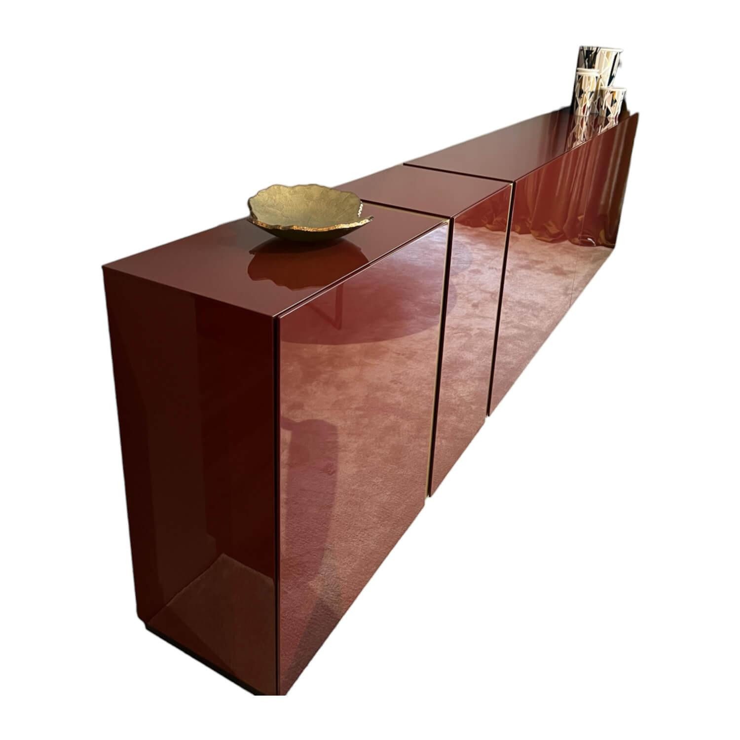 Kettnaker Sideboard Sideboard Alea Beere Hochglanz Abdeckplatten Abnehmbar Magnetisch