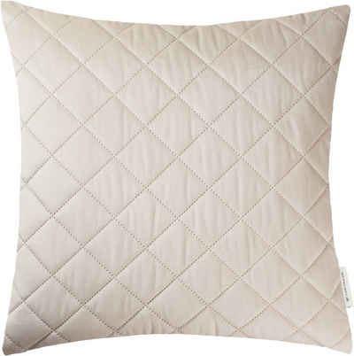 TOM TAILOR HOME Dekokissen FrenchVelvet Quilt, Kissenhülle ohne Füllung, 1 Stück