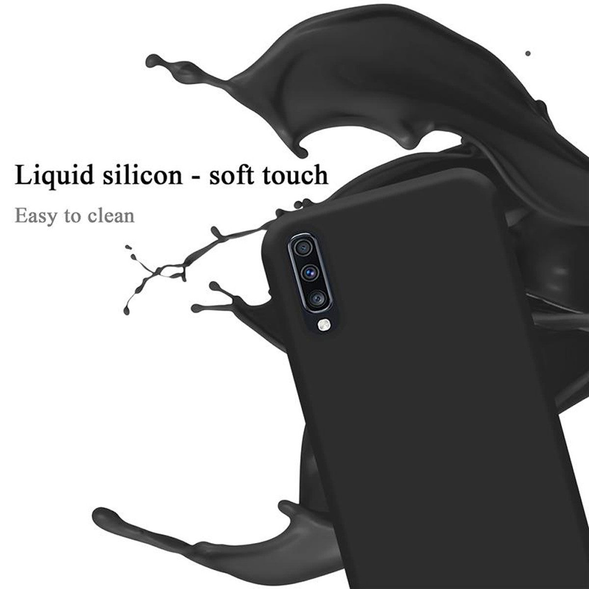 Cadorabo Handyhülle für Samsung Galaxy A70 / A70s Hülle Samsung Galaxy A70 / A70s, Flexible Hülle TPU Silikon Schutzhülle Back Cover Case