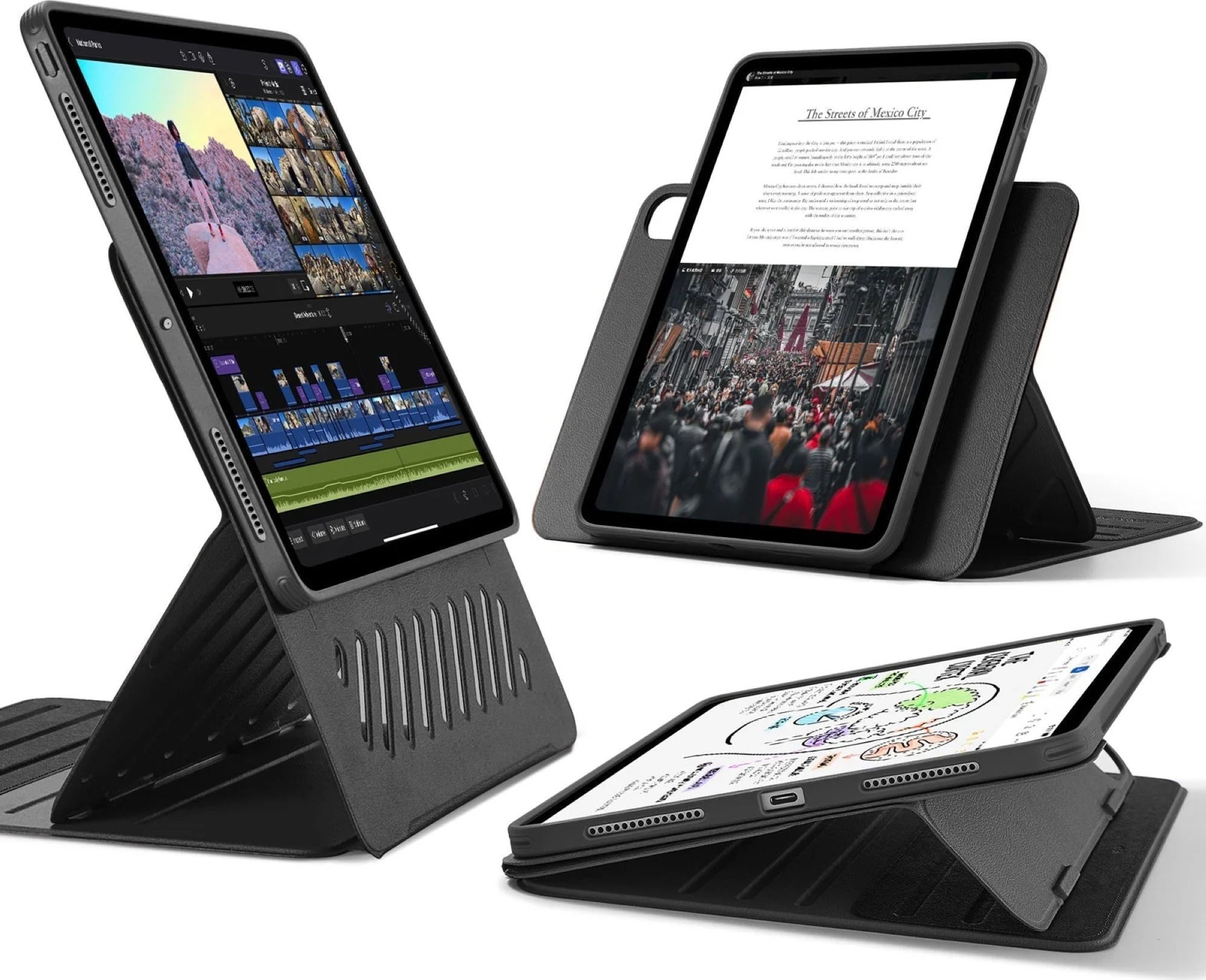 ESR Tablet-Hülle Shift Magnetic Case für das iPad Pro 13" (2025/2024) 13", Kameraschutz, starke Magnete, erhöhte displayansicht