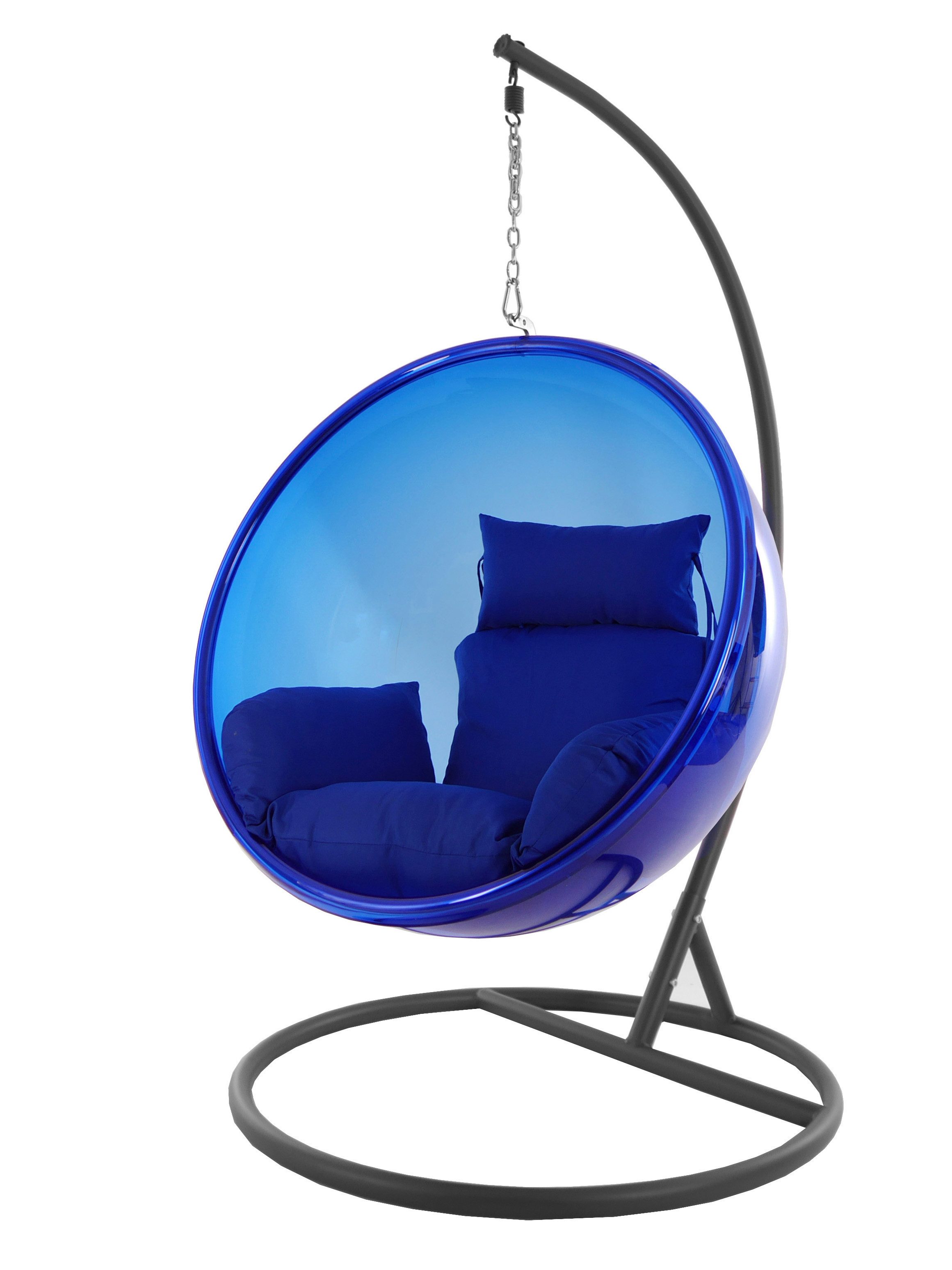 KIDEO Hängesessel BUBBLE graues Gestell (Set bestehend aus Gestell, Korb und 2- teiliges Kissenset), Komplettset