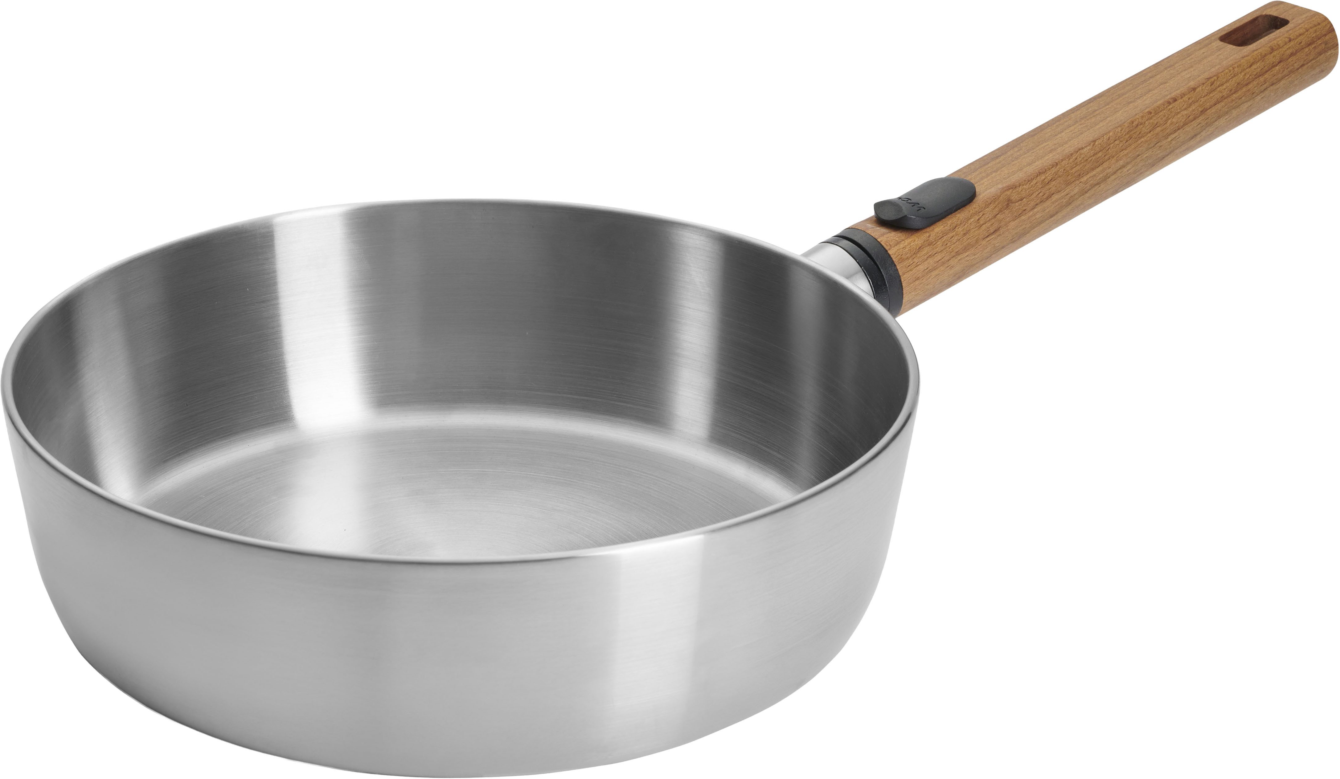 WOLL Schmorpfanne Logic Steel, Edelstahl 18/10 (1-tlg), 5-Schicht-Aufbau