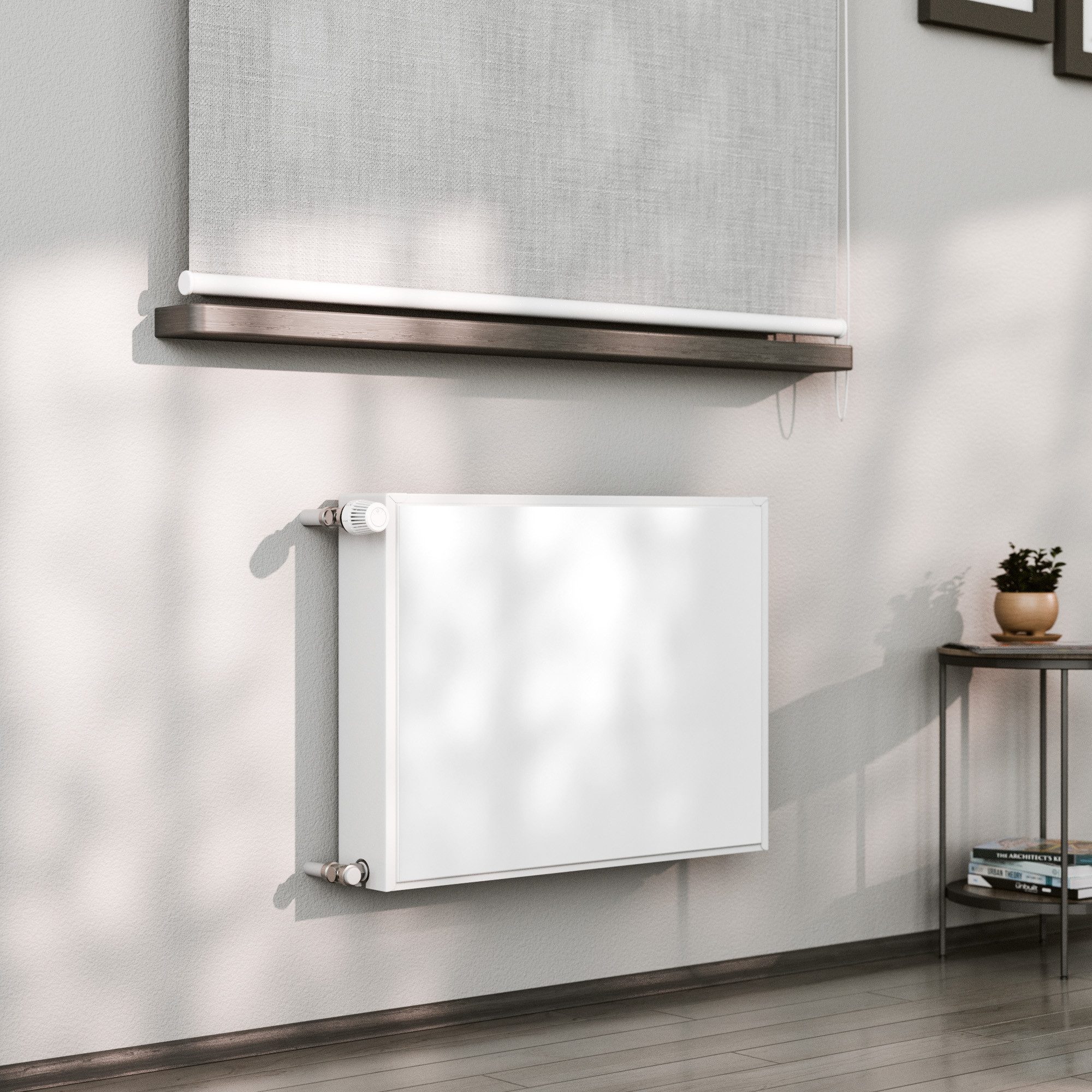 DEQORI Magnetfolie 'Unifarben - Weiß', beschreibbar Heizung Magnetmatte magnetisch Magnetfolie