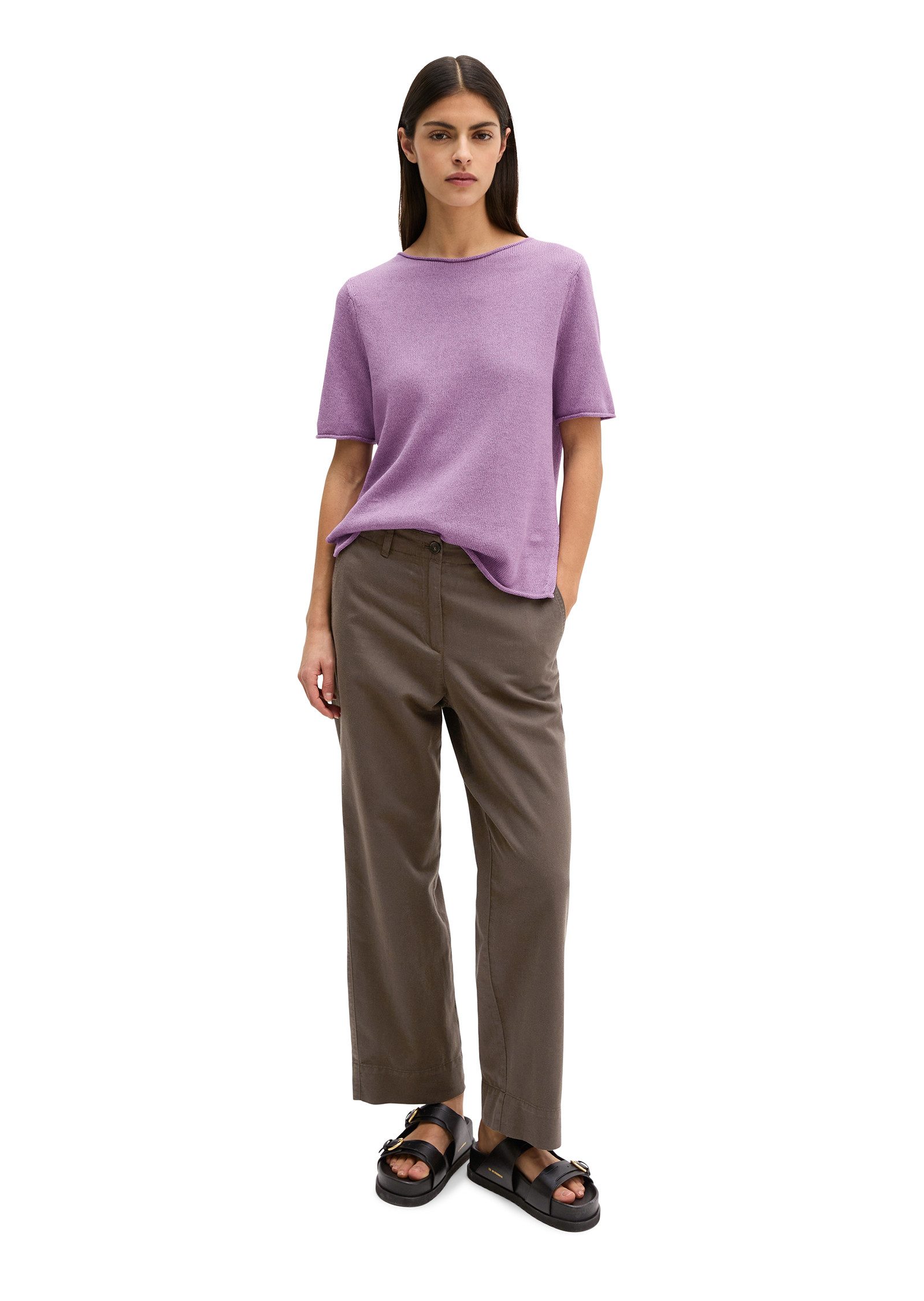 Marc O'Polo Strickpullover aus Organic Cotton-Leinen-Mix – Bild 5 von 5
