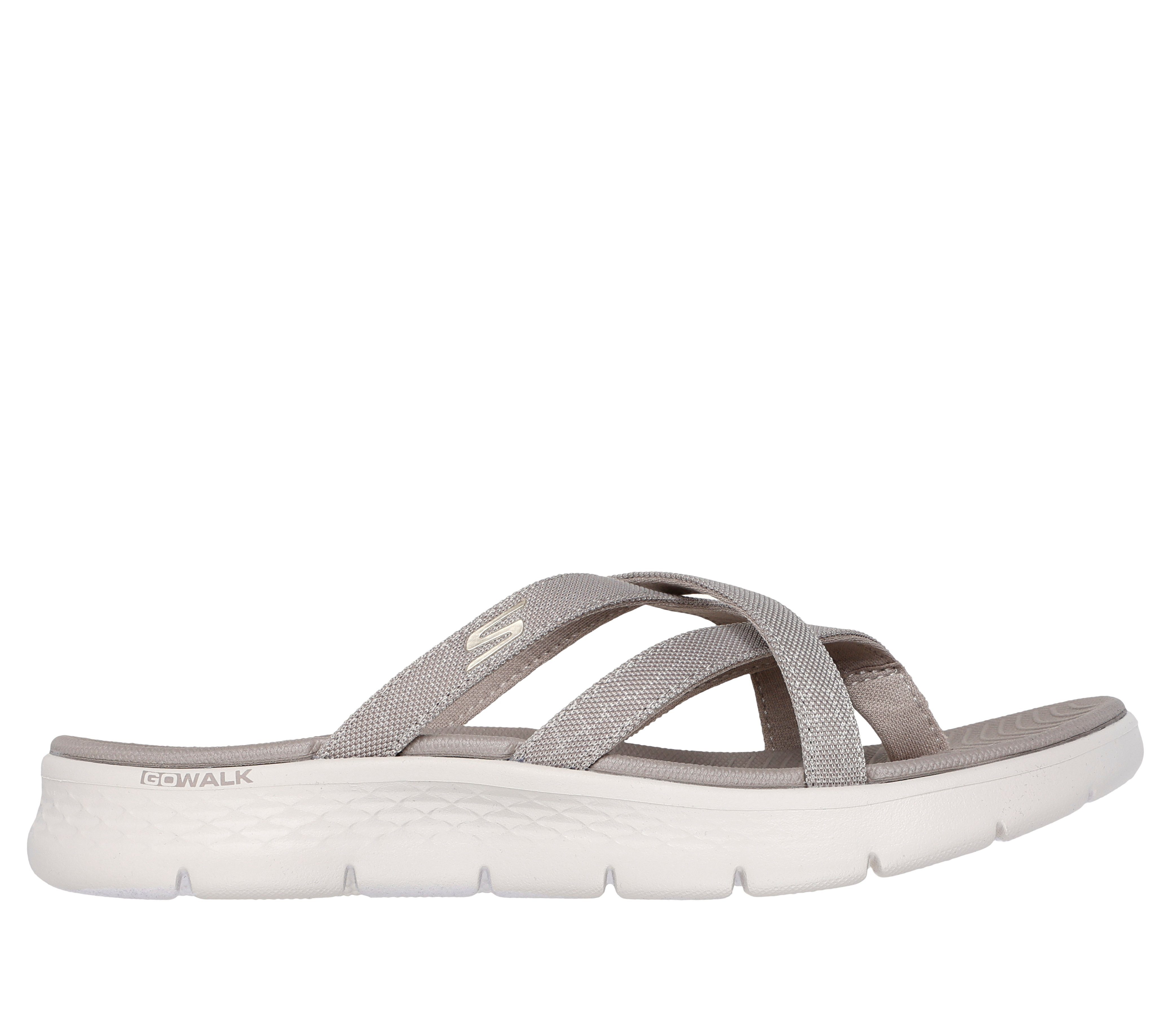 Skechers GO WALK FLEX SANDAL-SSSELENA Zehentrenner Sommerschuh, Strandschuh, Sandale, Badeschuh mit Komfortfußbett