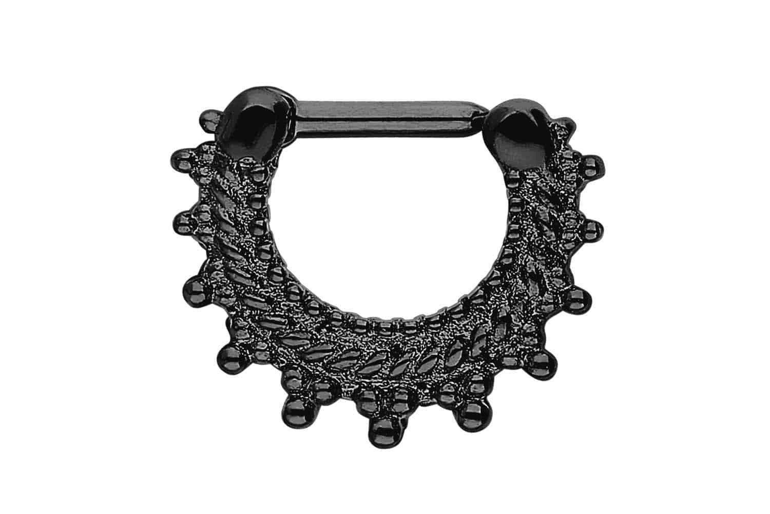 Nasenpiercing Chirurgenstahl Clicker ORIENTALISCHES DESIGN Ohrpiercing Septum Nase