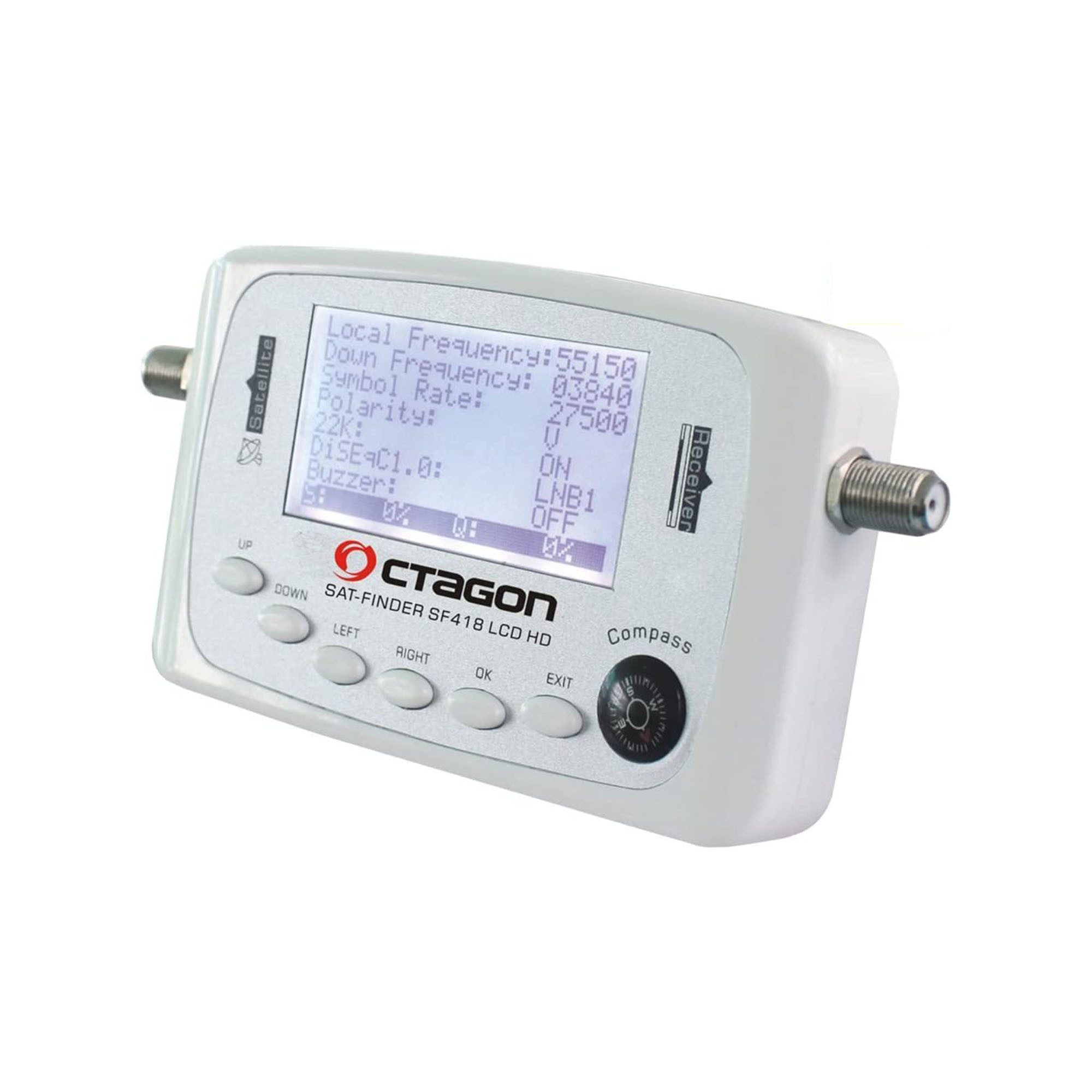 OCTAGON Satfinder SF418 HQ Satfinder HD, FULLHD für ASTRA, HOTBIRD, TURKSAT, EUTELSAT