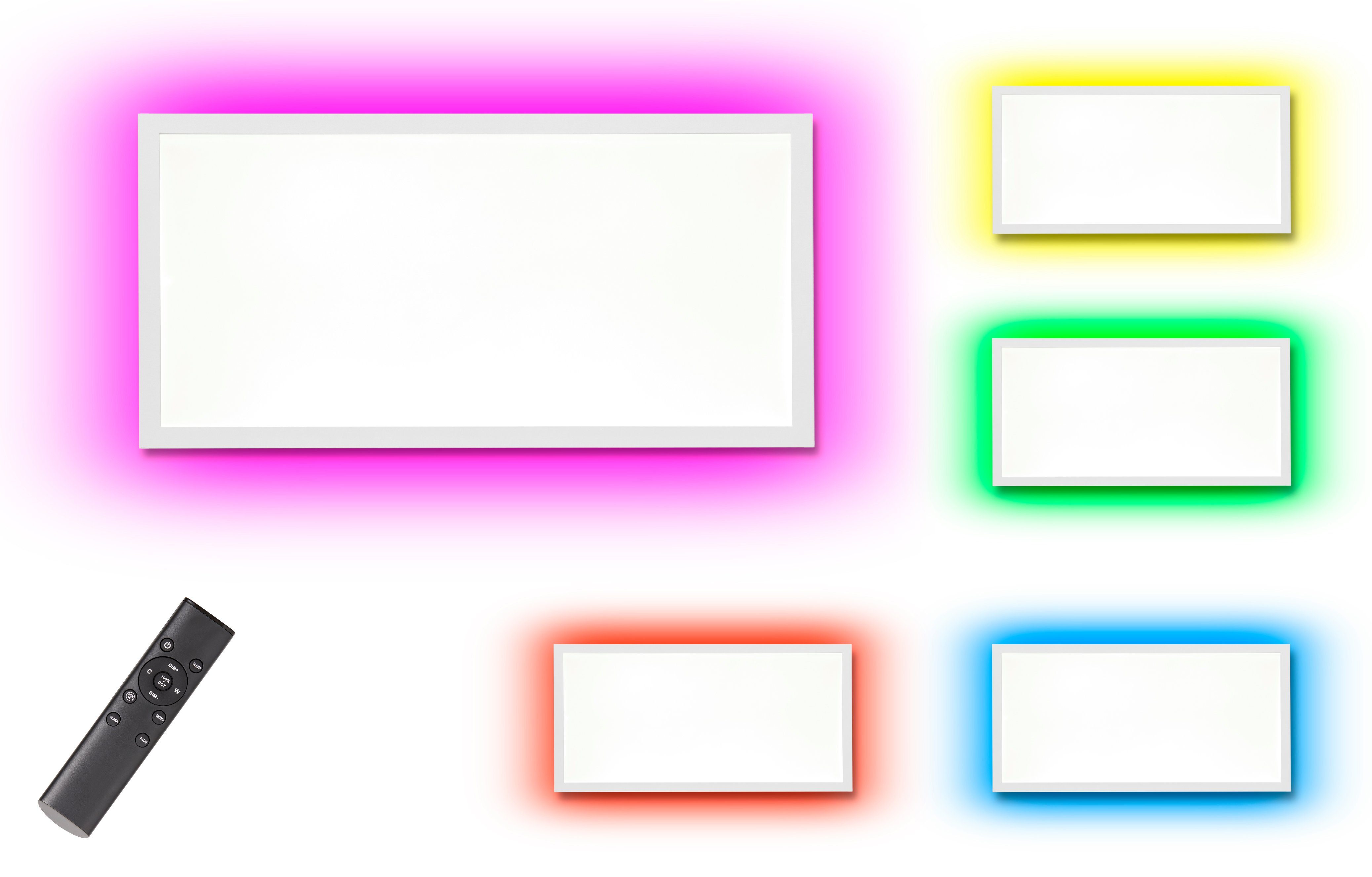 Northpoint LED Panel LED Panel warmweiß kaltweiß mit RGB Backlight und Fernbedienung