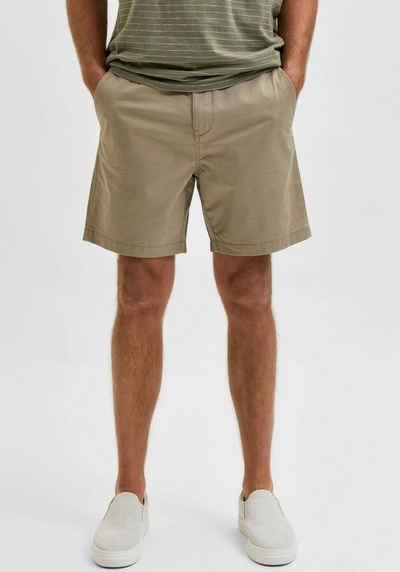SELECTED HOMME Chinoshorts SLHCOMFORT-HOMME FLEX SHORTS W NOOS unifarben