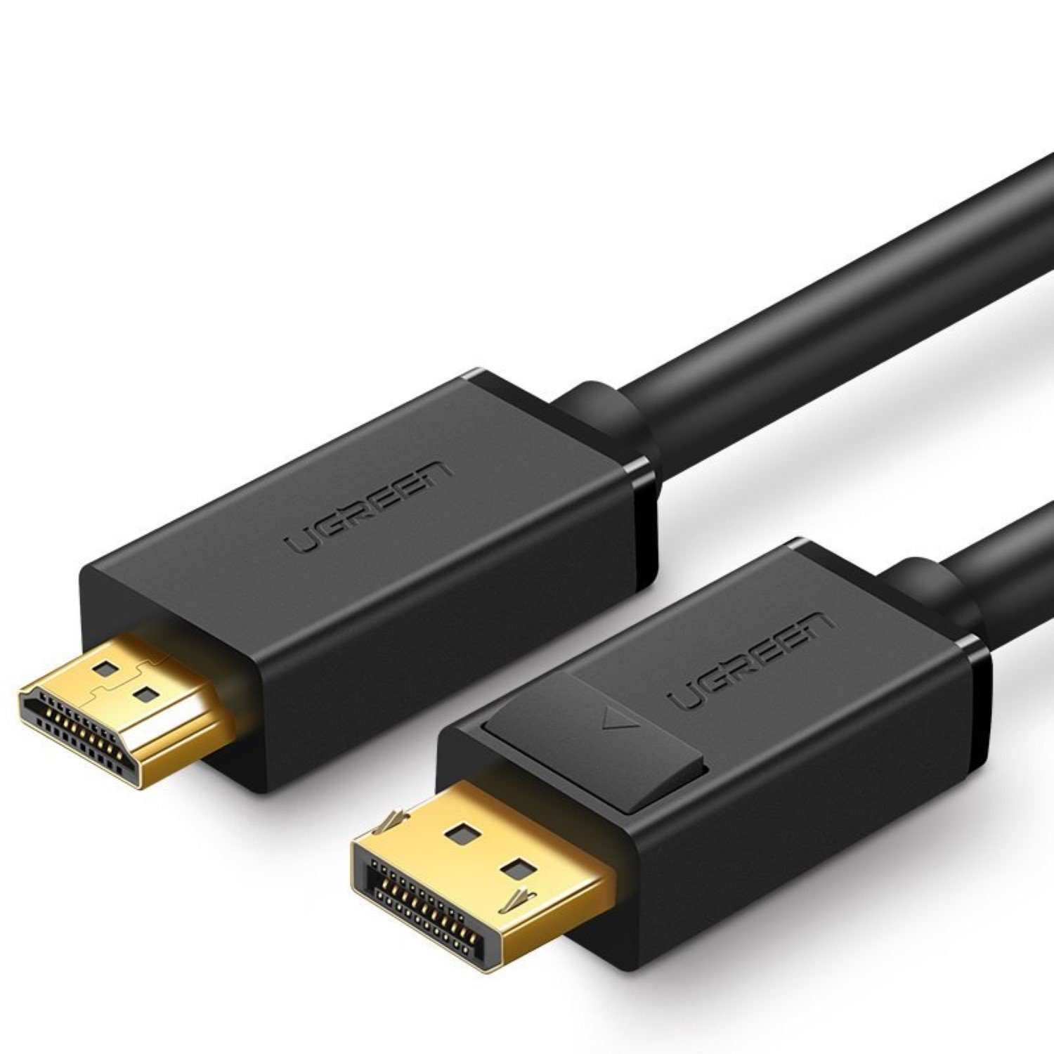 UGREEN Unidirektionales DisplayPort-zu-HDMI-Kabel 4K 30Hz 32 AWG Schwarz HDMI-Kabel, (150 cm)
