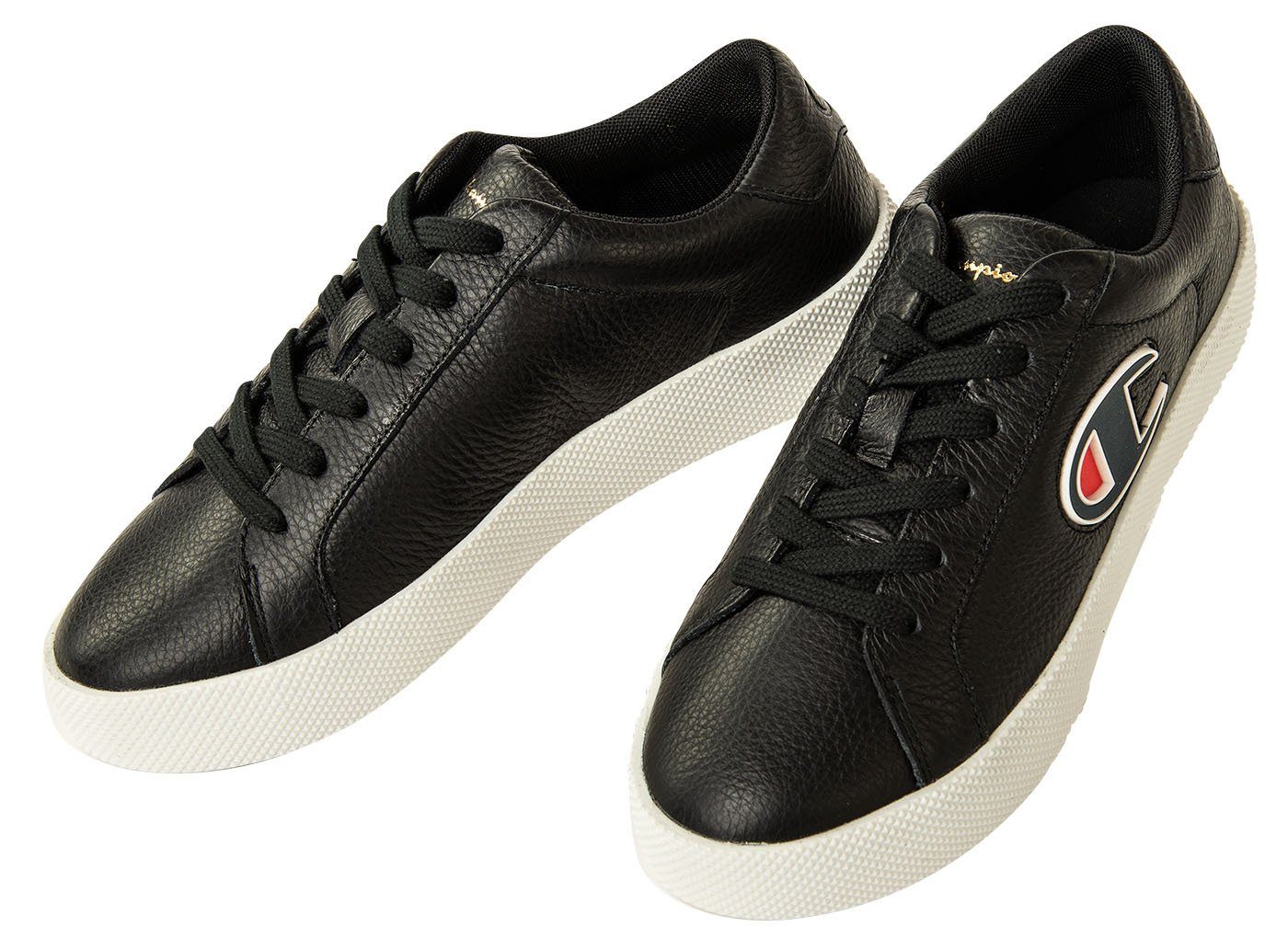 Leather, Sneaker Sneaker Era Damen Logo Lederschuh, - Champion Schwarz