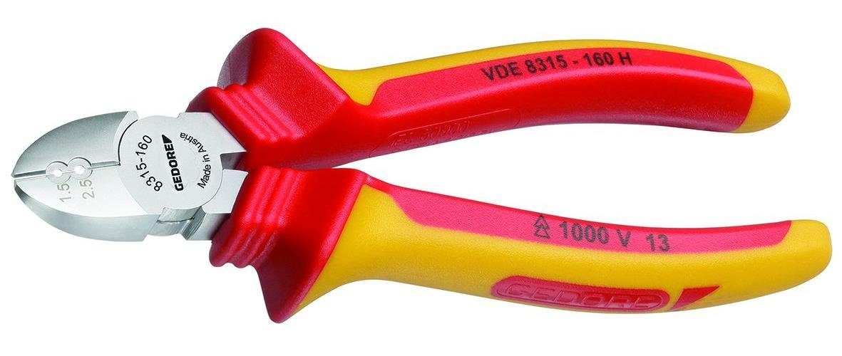 Gedore Seitenschneider VDE 8315-160 H VDE-Abisolier-Seitenschneider 160 mm