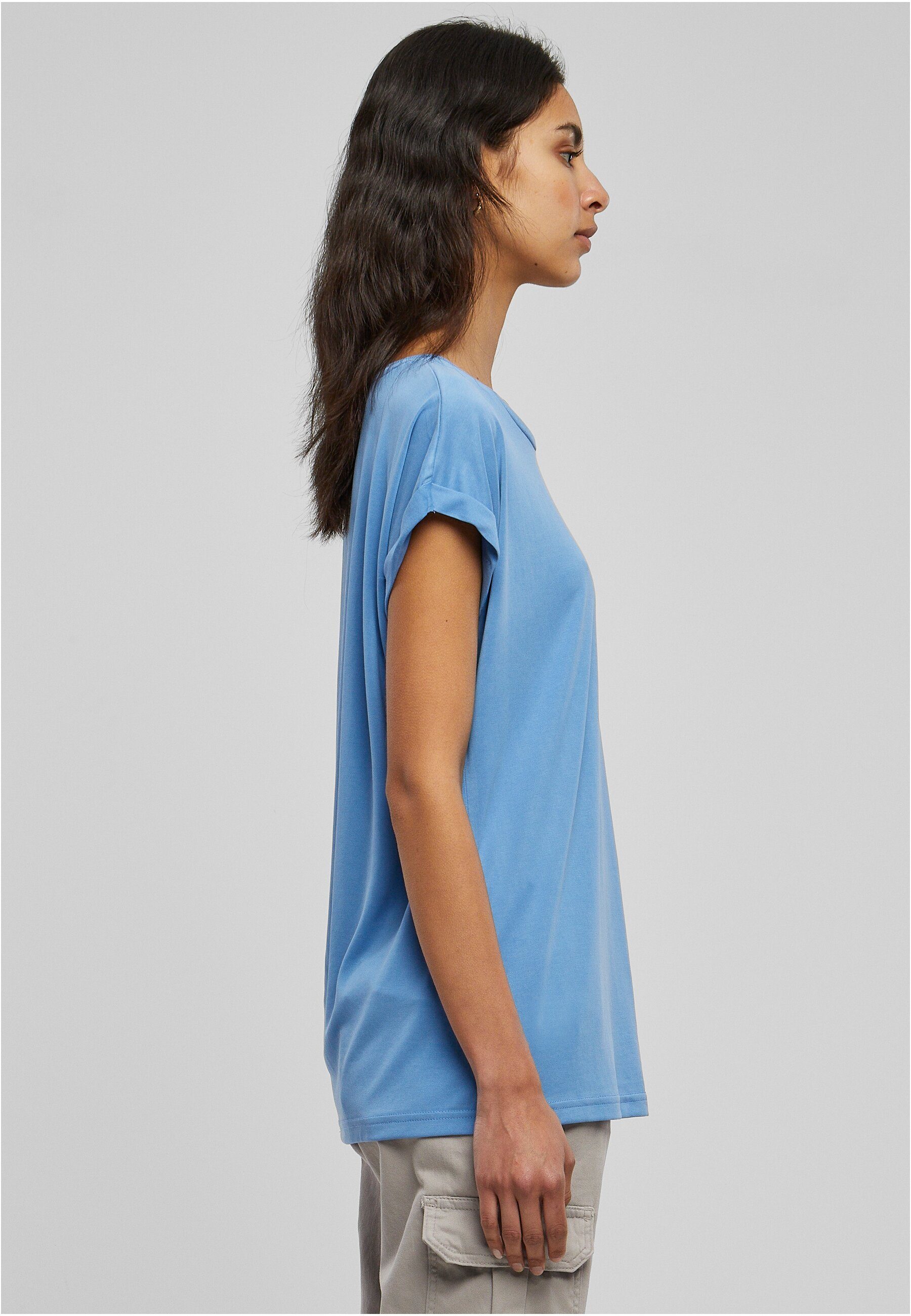 Tee CLASSICS Kurzarmshirt Extended URBAN (1-tlg) horizonblue Modal Damen Shoulder Ladies