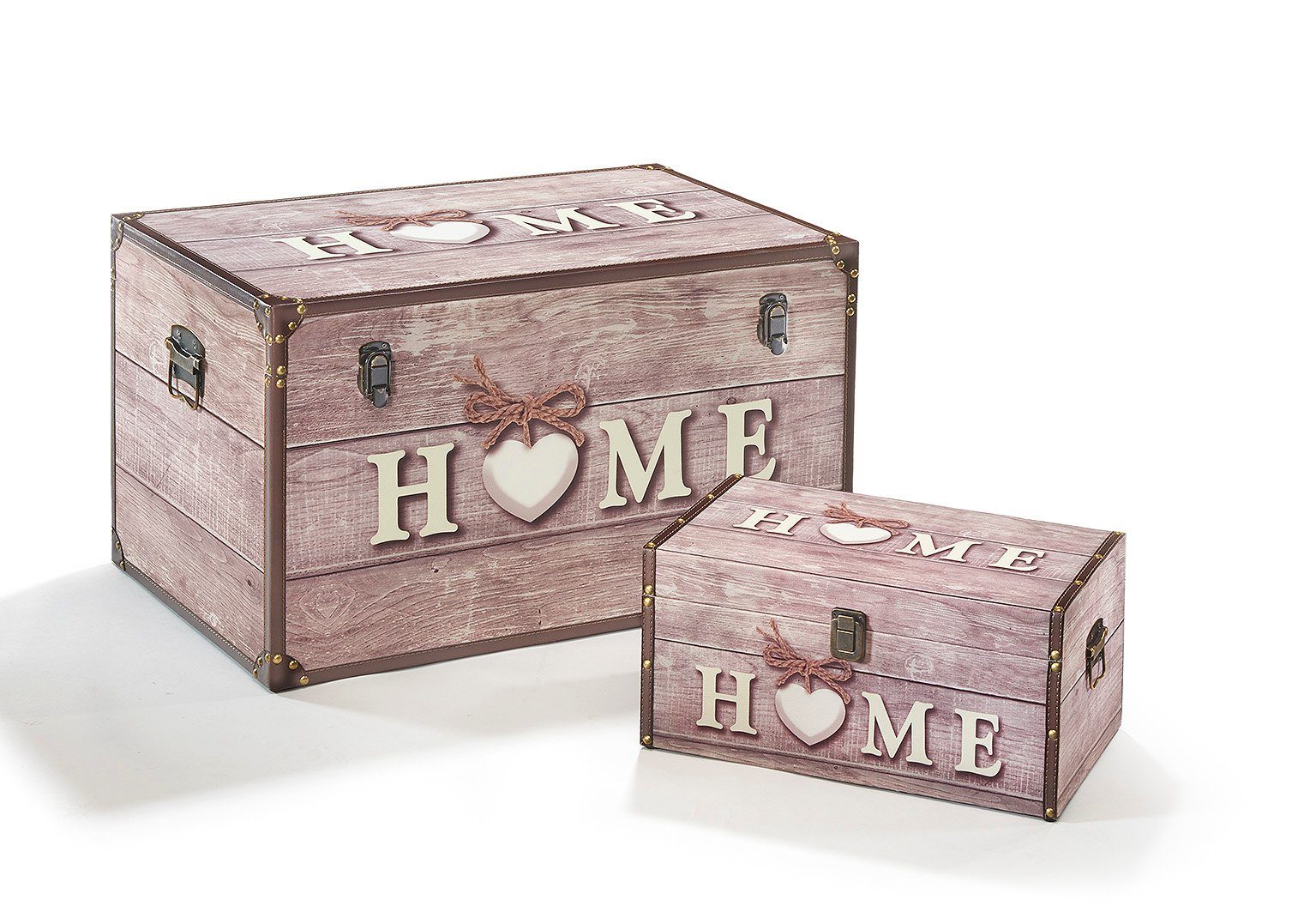 Kobolo Truhe Kiste Aufbewahrungsbox HOME 40x25x20cm günstig online kaufen