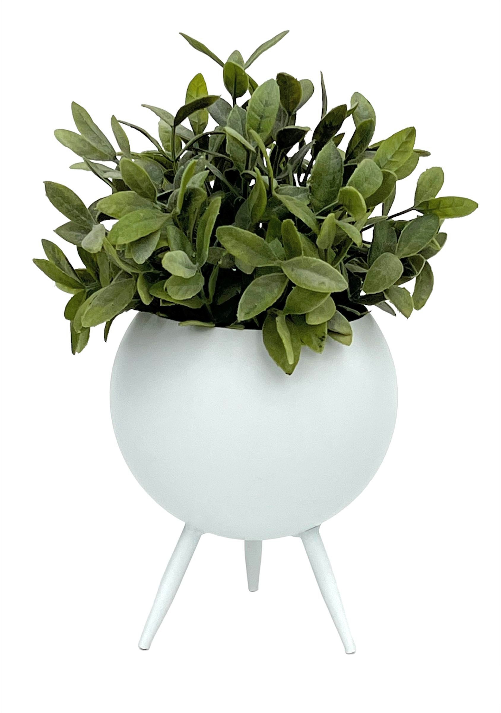 DanDiBo Blumenhocker Blumenhocker Metall mit Topf Weiß 27-19 cm Blumenständ günstig online kaufen