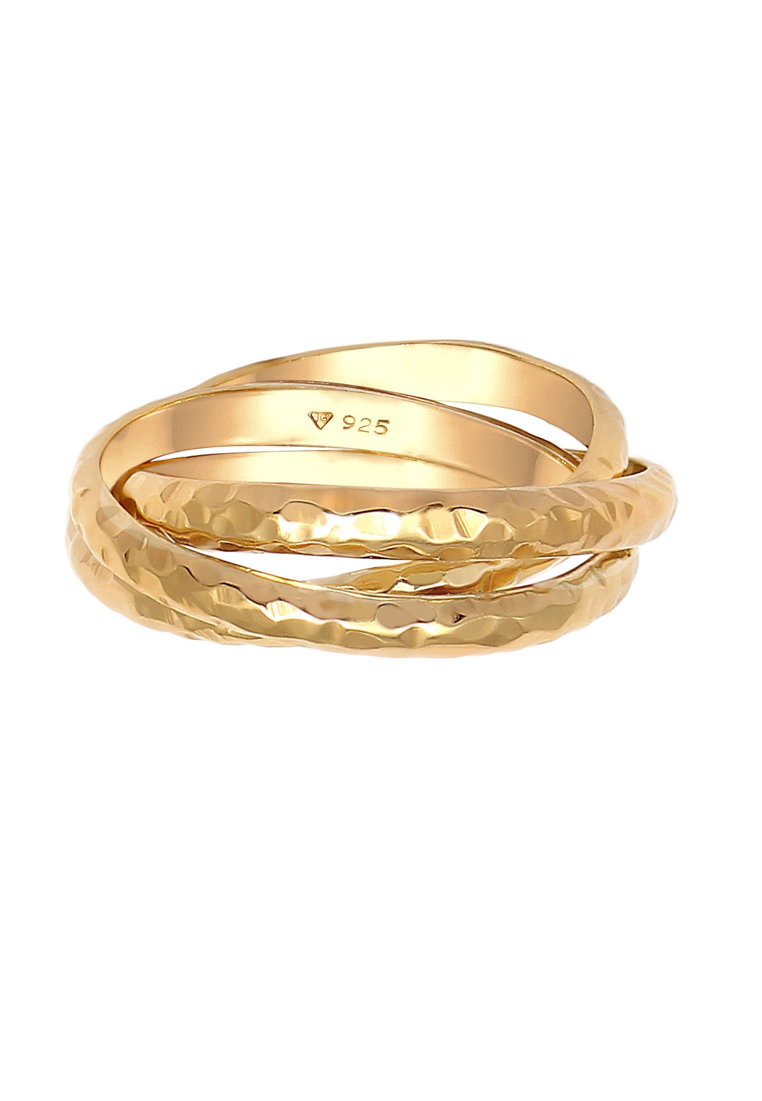 Elli Fingerring Wickelring Trini Klassik Gehämmert günstig online kaufen