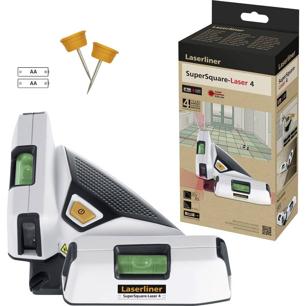 LASERLINER Nivellierkeil SuperSquare-Laser 4 Bodenlinienlaser 081.134E