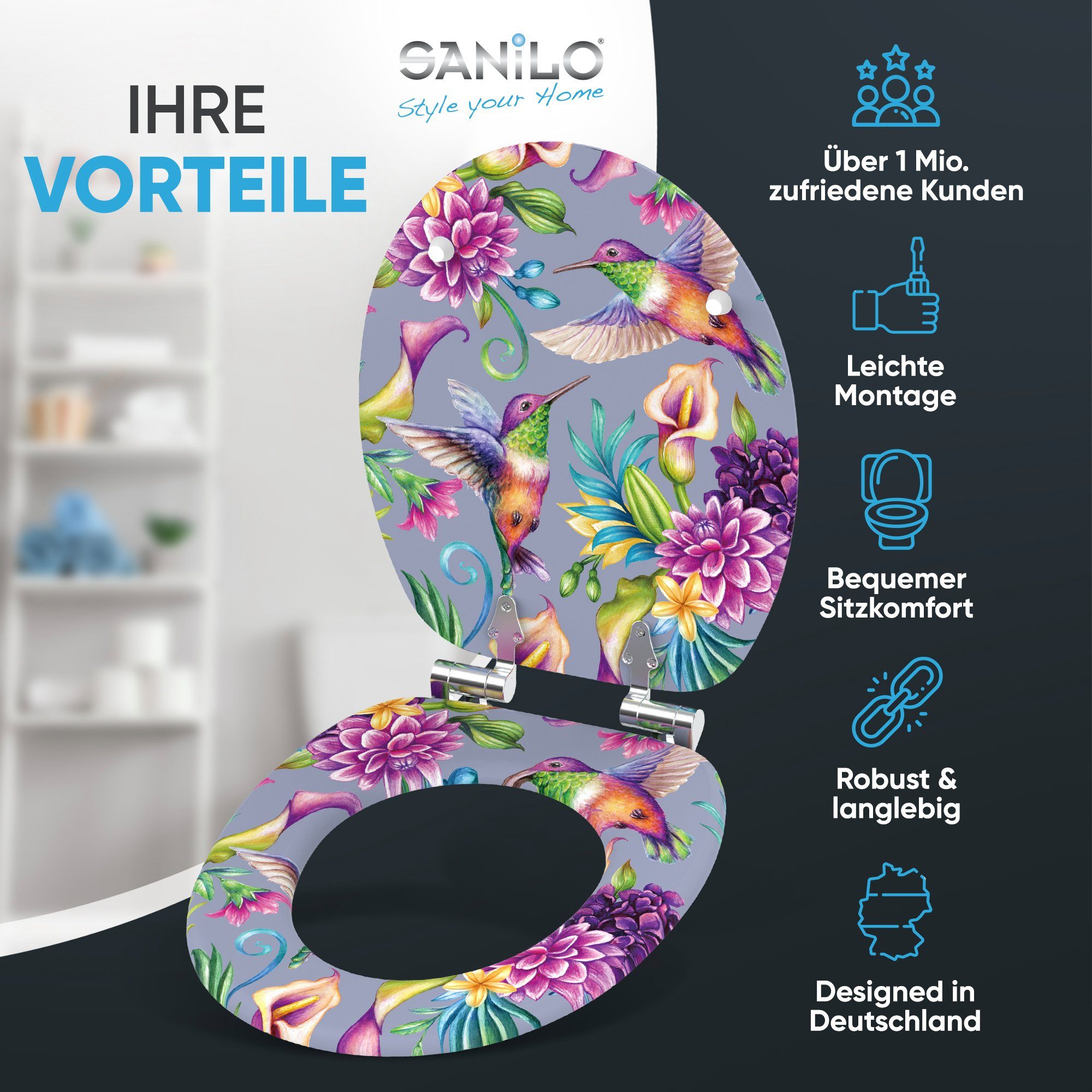 Sanilo WC-Sitz Kolibri, mit Absenkautomatik, hochwertig günstig online kaufen