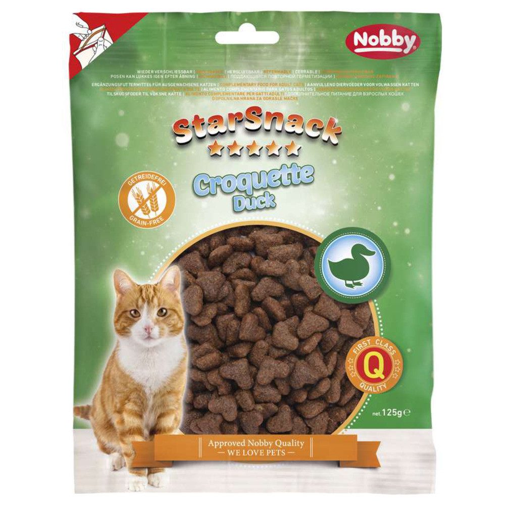 Nobby StarSnack Croquette Duck getreidefrei 125 g, Snack für: Katze von Nobby