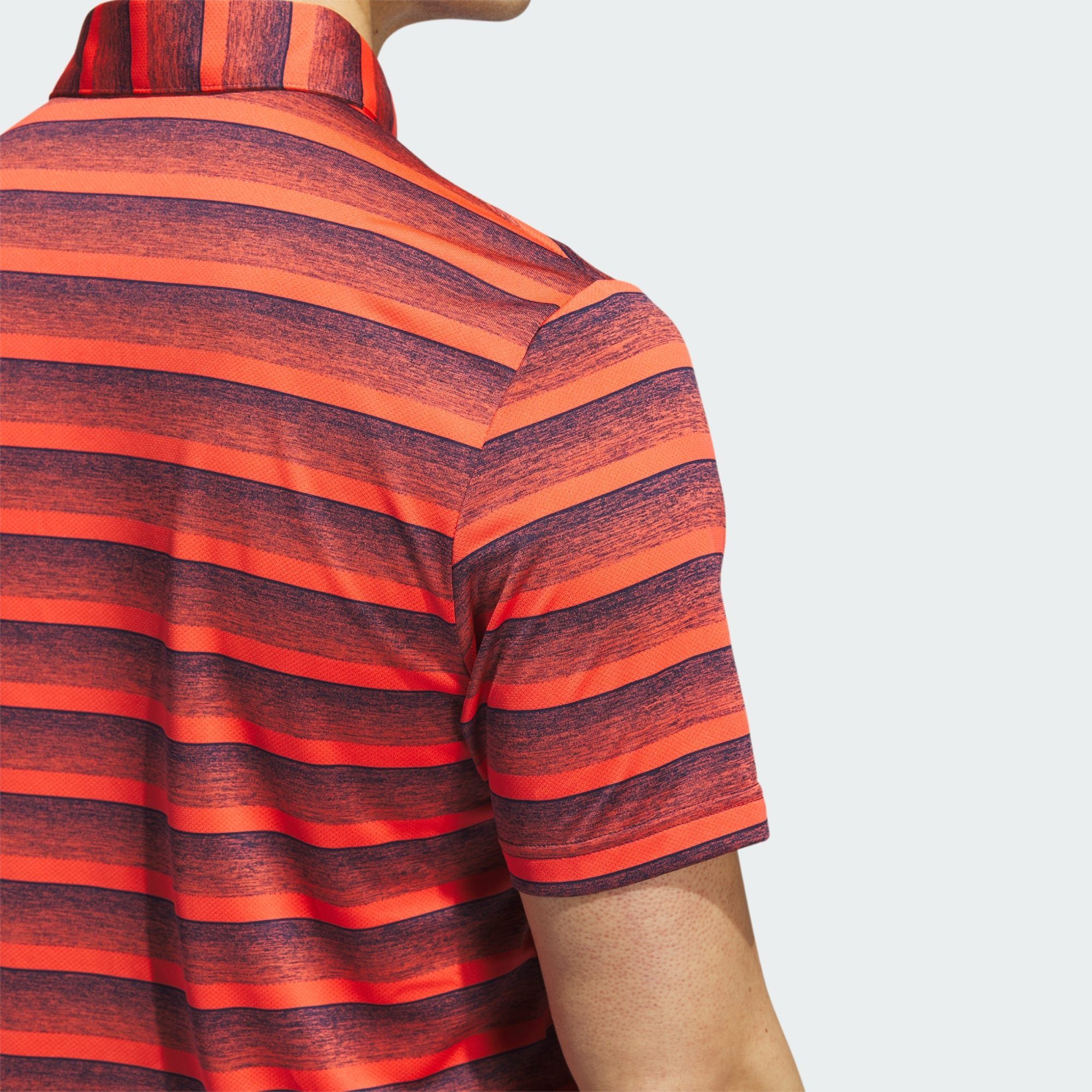 Performance / Bright adidas POLOSHIRT Funktionsshirt Navy STRIPE TWO-COLOR Collegiate Red