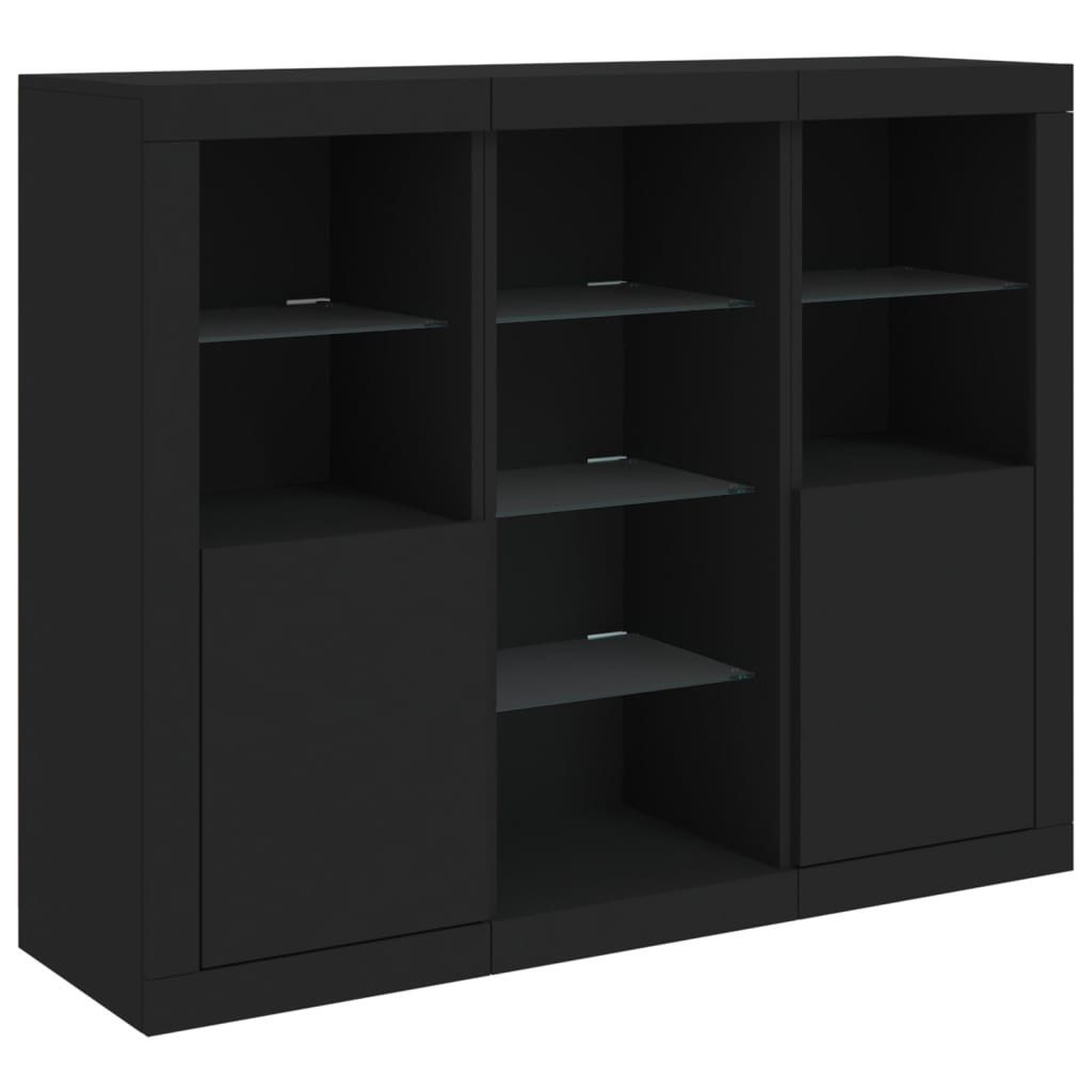 vidaXL Sideboard Sideboards mit LED-Leuchten 3 günstig online kaufen