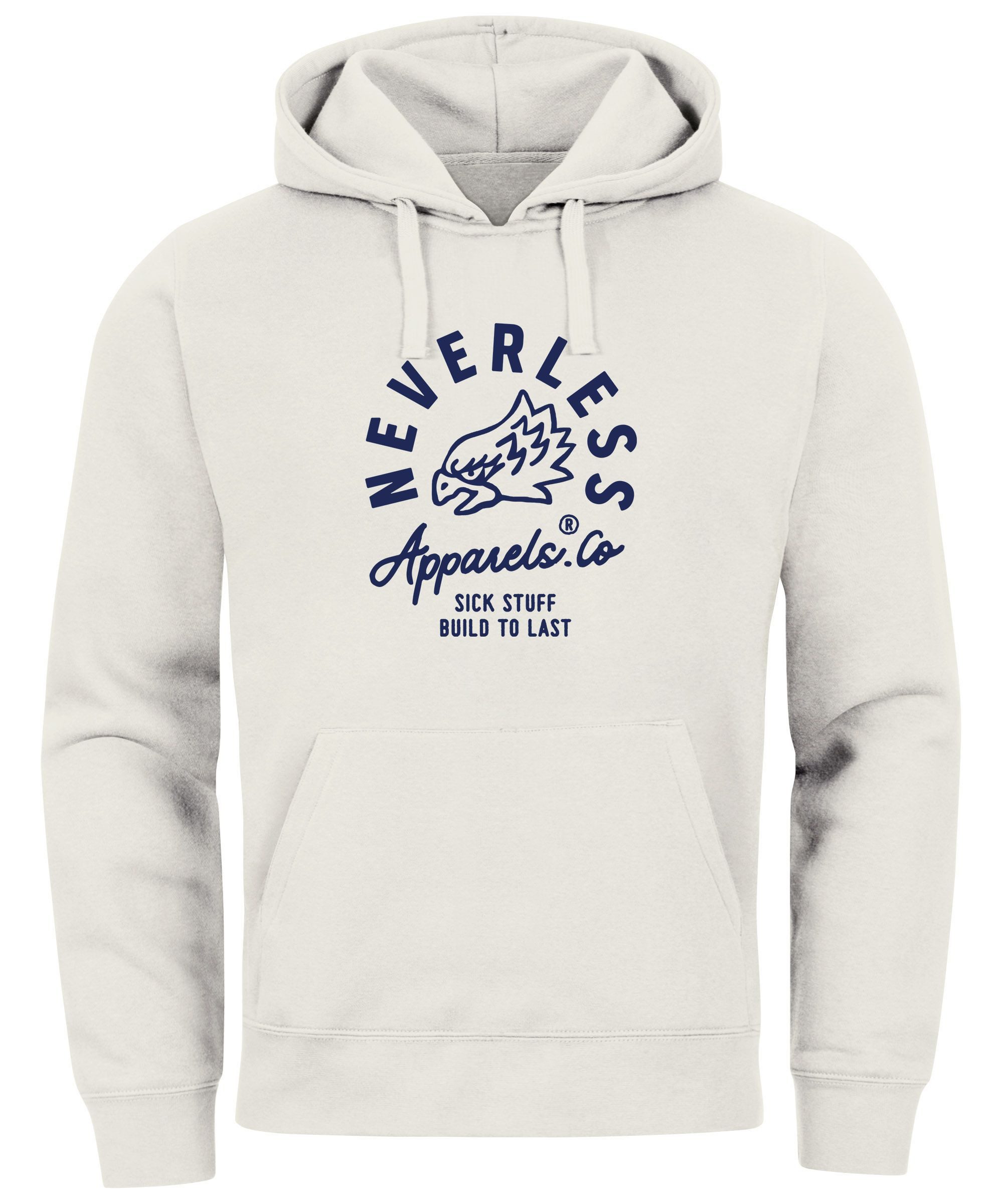 Hoodie Hoodie Herren Adler Print Aufdruck Eagle Motiv Schrift
