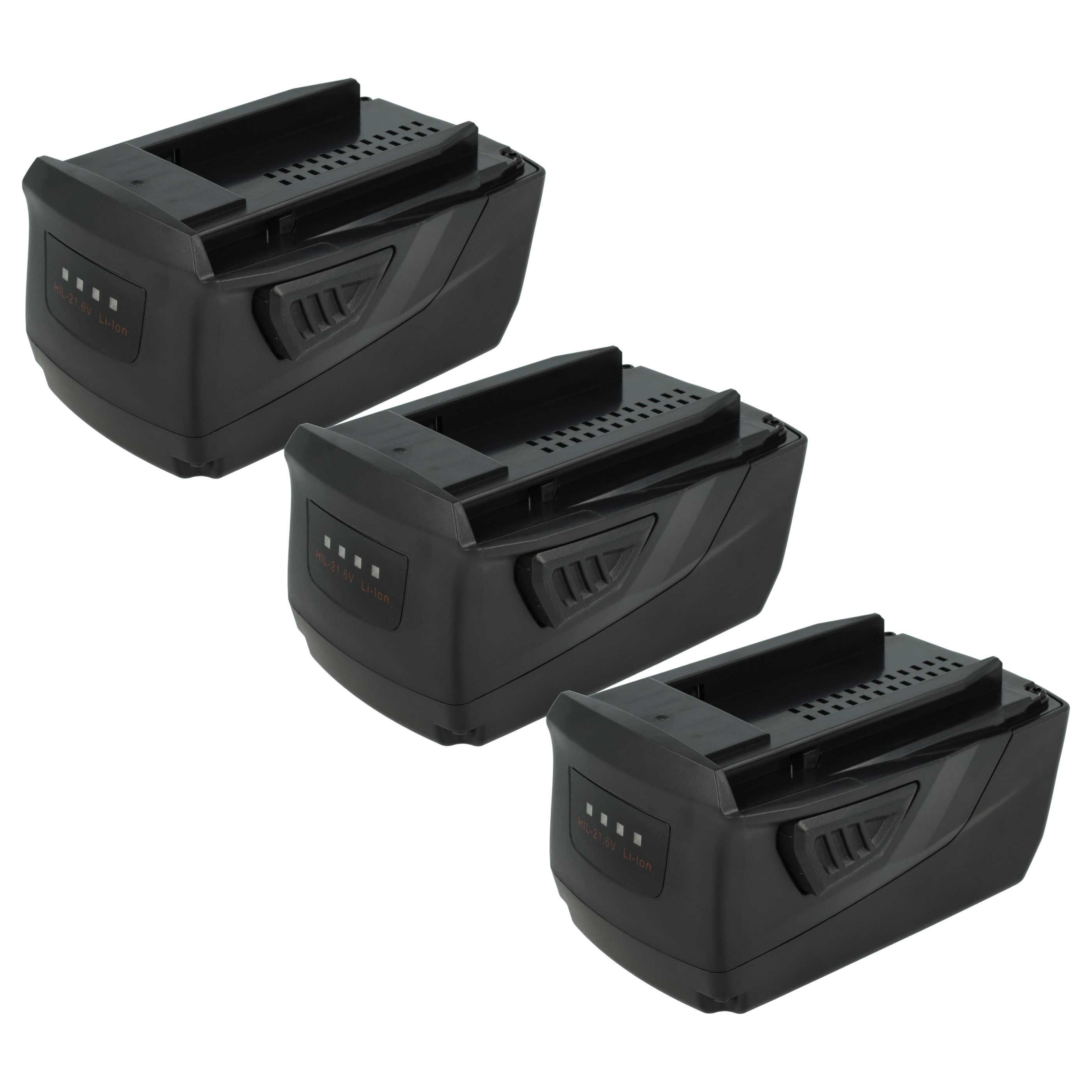 vhbw Akku Ersatz für B22/8.0 für Elektrowerkzeug (5 Ah, 21,6 V, Li-Ion) Akku Akku Li-Ion 5000 mAh (21,6 V), Leistungsfähige Austausch-Akkus für Werkzeug Powertools wie