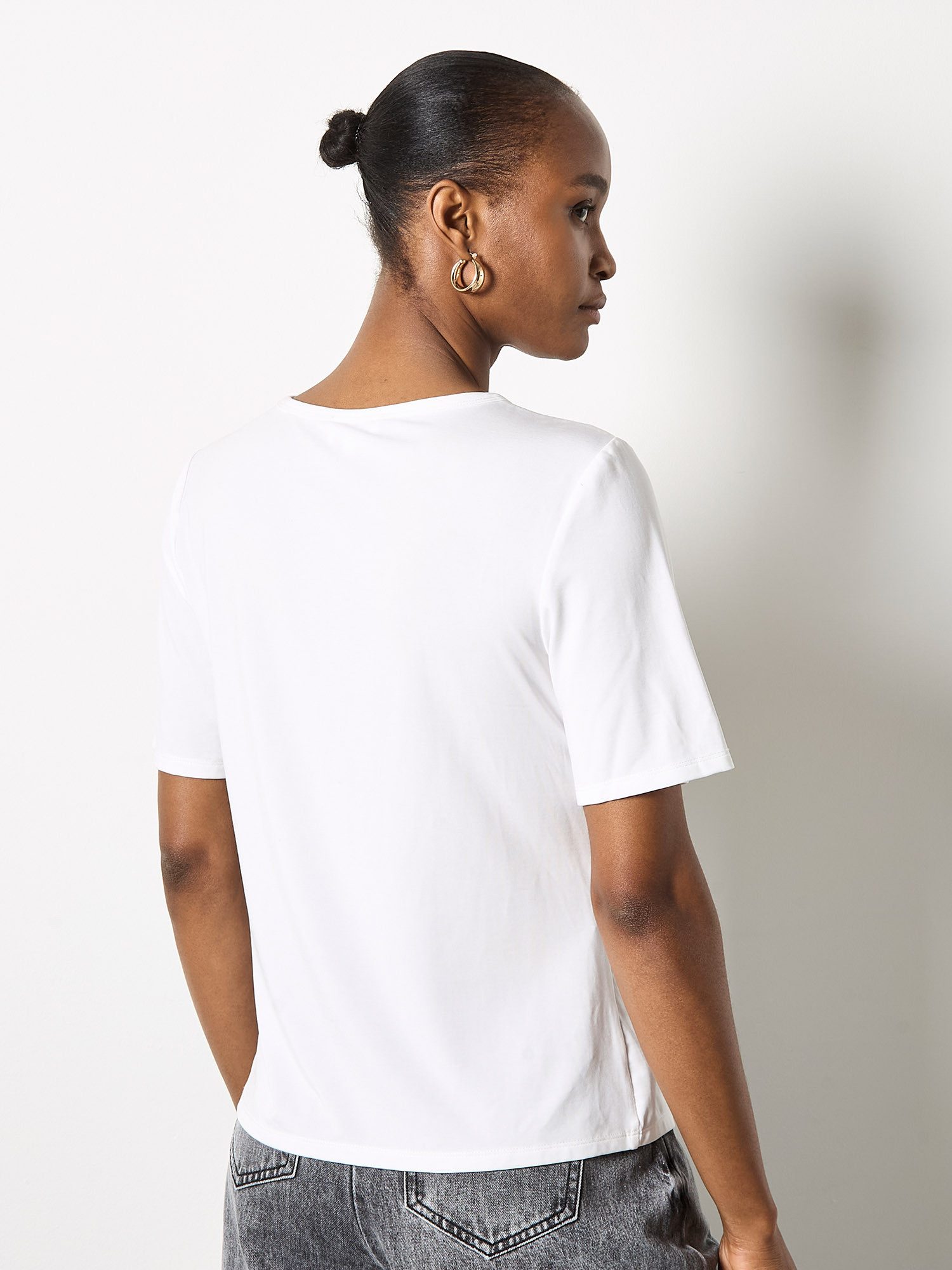 Apricot T-Shirt Basic T-Shirt aus elastischem Material