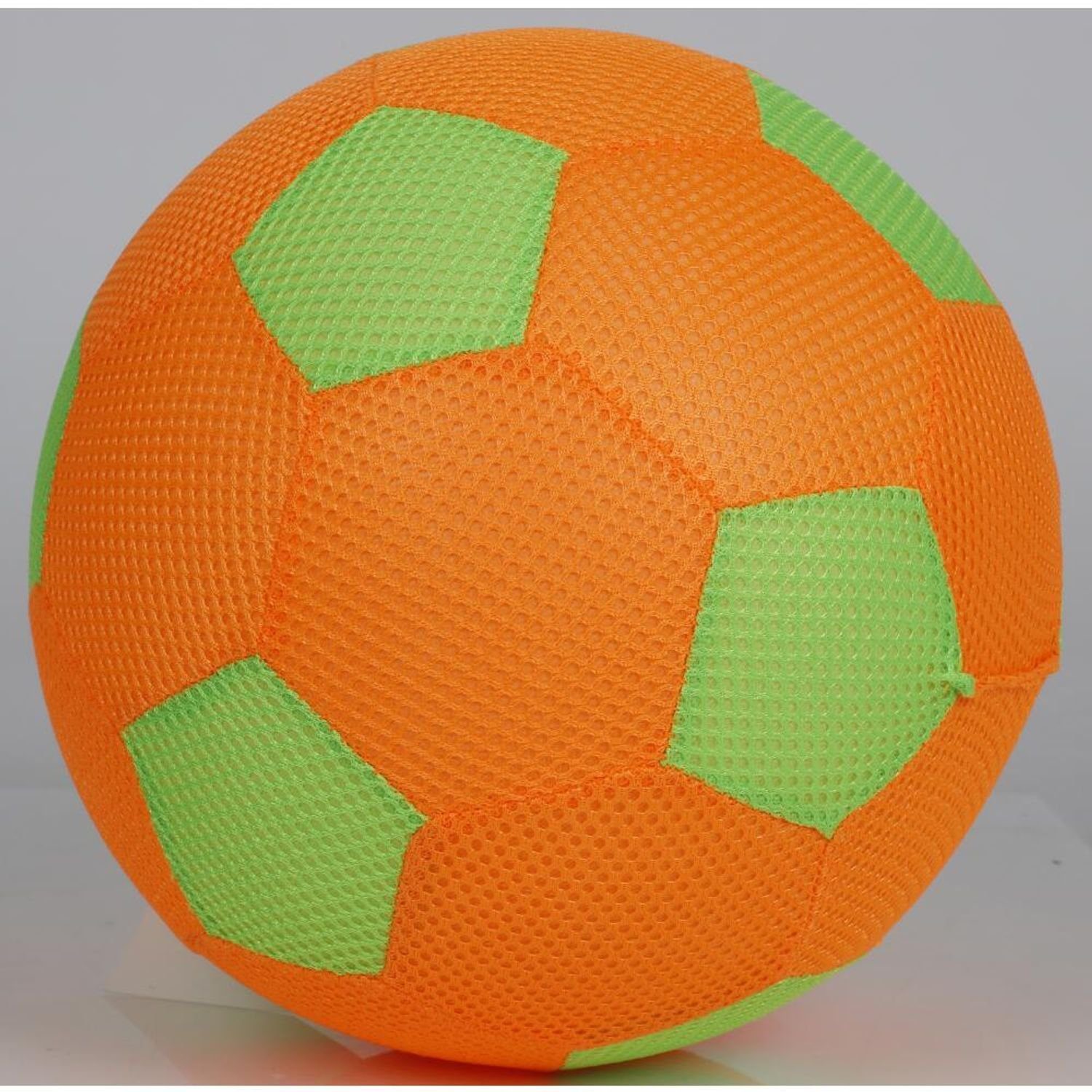 BURI Folienballon Meshball Spielball aufblasbar 22cm Softball Fußball Kinderball weich