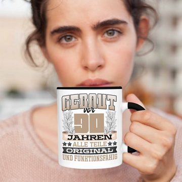 Trendation Tasse 90. Geburtstag Tasse Geschenk Frauen Männer Spruch Gebaut Vor 90 Jahre