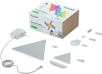 nanoleaf Dekolicht Nanoleaf Shapes Starter Kit Triangles & Mini, LED fest integriert, 32 LED-Lichtpaneelen zur Erstellung individueller Layouts