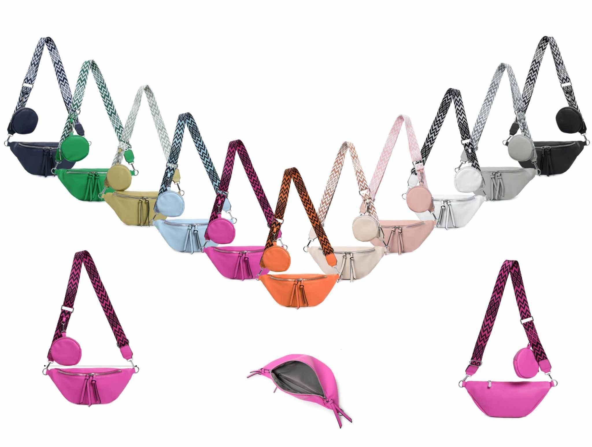 ITALYSHOP24 Bauchtasche Damen Brusttasche Crossover Umhängetasche günstig online kaufen