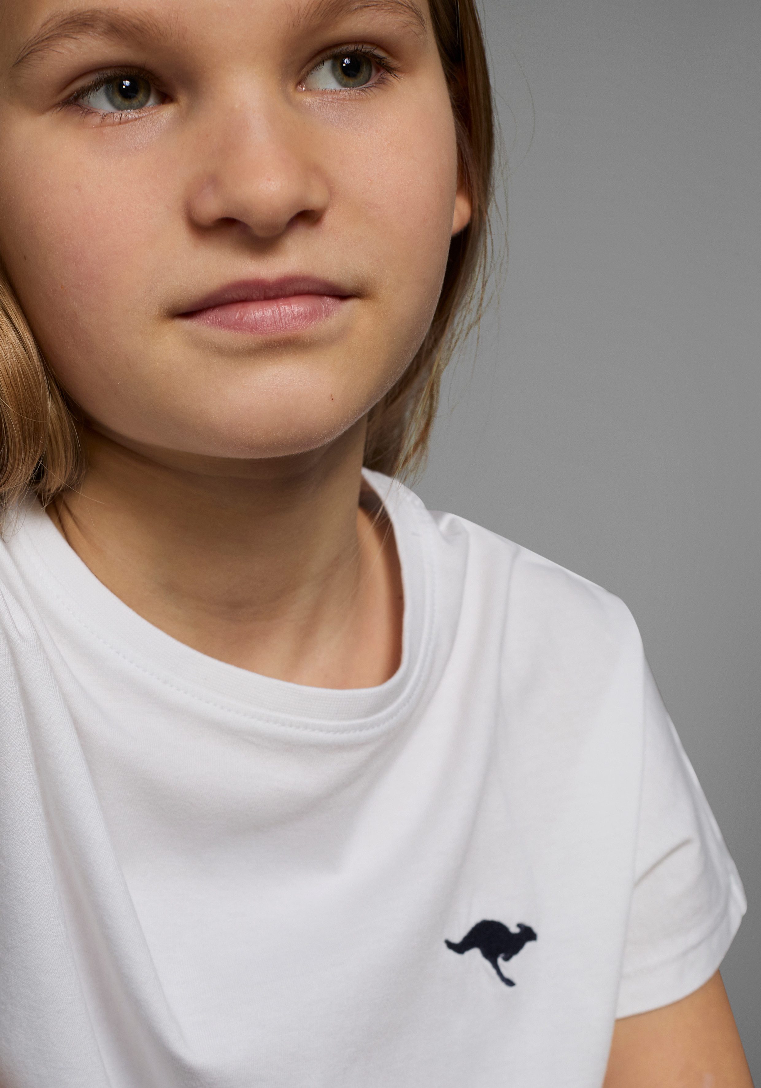 KangaROOS T-Shirt mit Farbverlauf und Logodruck Kurzarm, weite Fledermausärmel, modisches Batikmuster – Bild 4 von 5