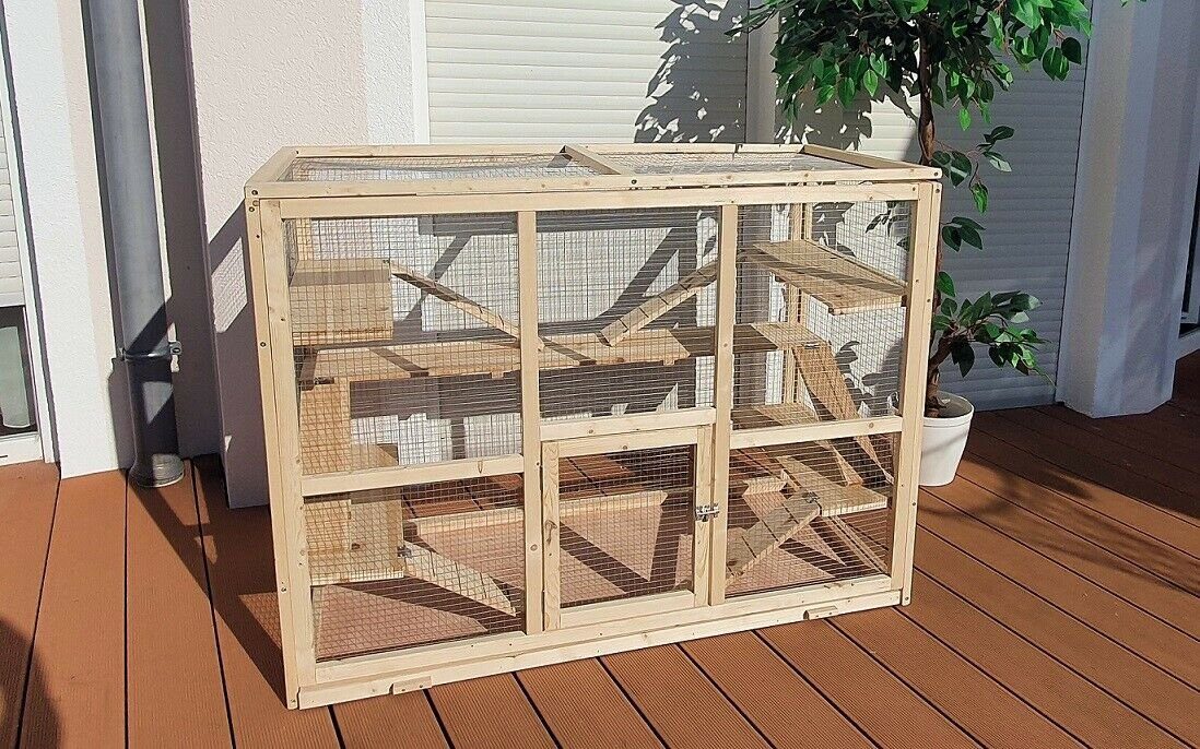 BruKa Kleintierkäfig XXL KRÜMEL Nagerkäfig Hamsterkäfig Stall Meerschweinchen Käfig
