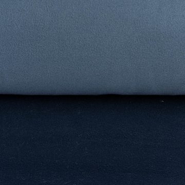 SCHÖNER LEBEN. Stoff Mantelstoff Softcoat uni jeansblau 1,50m Breite, pflegeleicht