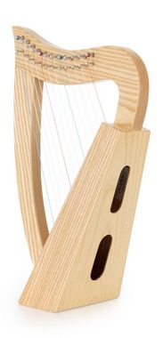 Classic Cantabile Konzertgitarre Keltische Harfe 12 Saiten, Inkl. Tasche und 2 Stimmschlüssel, Kompakte Celtic Harp aus Eschenholz - in C-Dur gestimmt